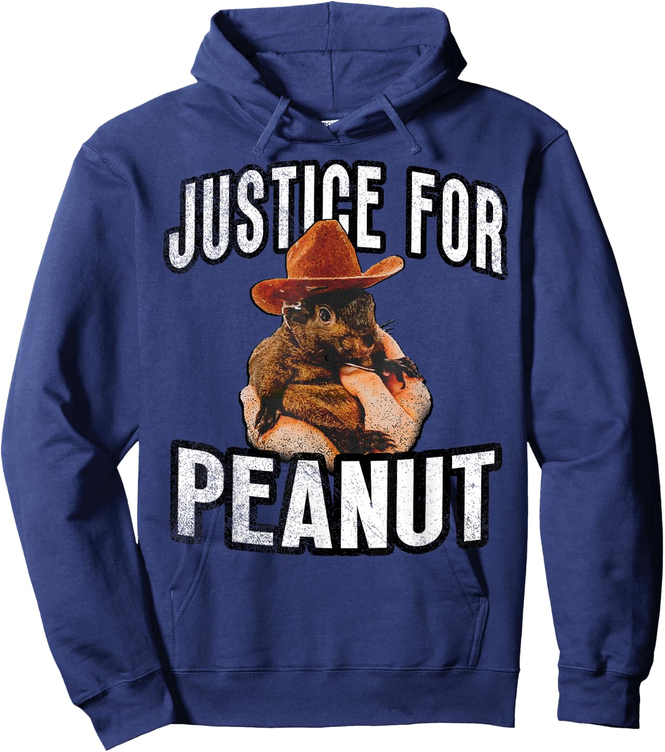 Justice for Peanut The Squirrel - Peanut Squirrel Hoodie - Hoodie | Navy