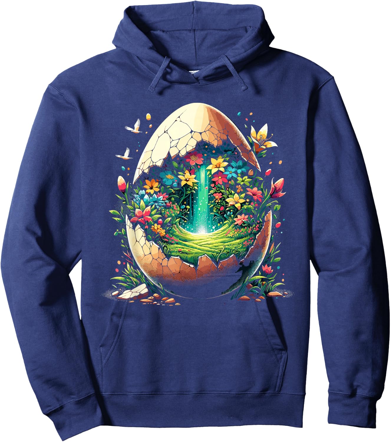 Easter Ostara Eostre Pagan Witchcraft Spring Moon Hoodie - Hoodie | Navy