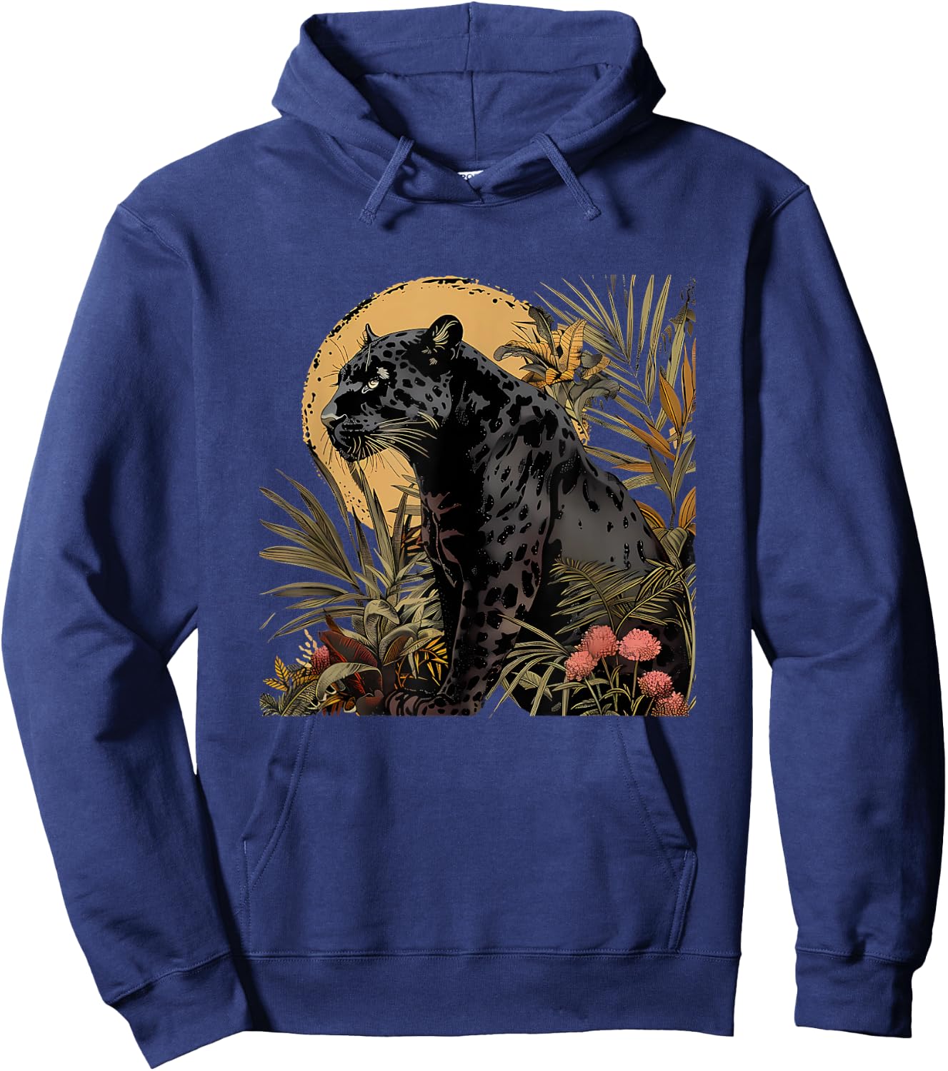 Panther Nature Wildlife Jungle Animal Art Panther Lover Hoodie - Hoodie | Navy