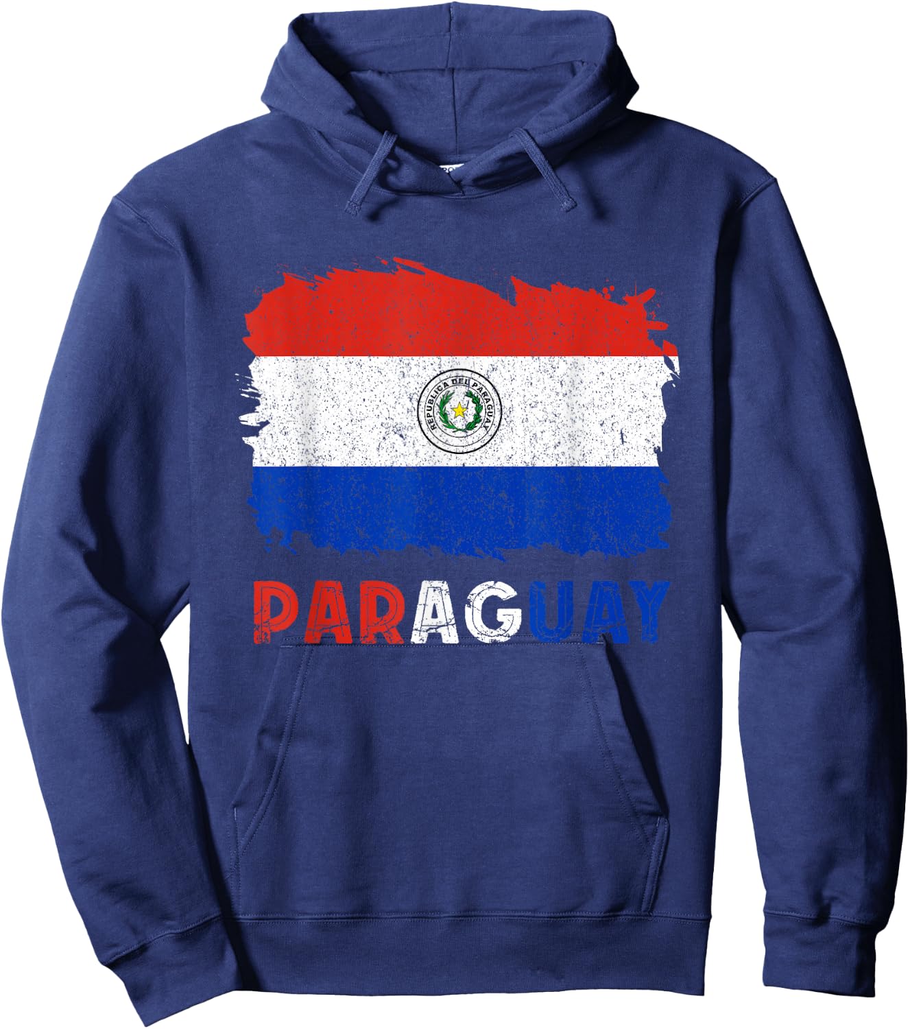 Paraguayan Pride Paraguayan Roots Vintage Paraguay Flag Hoodie - Hoodie | Navy