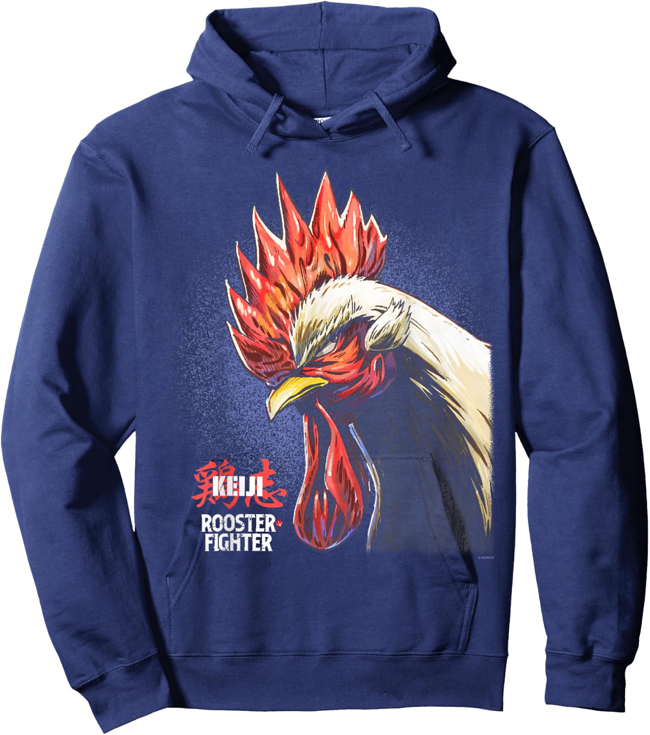 Rooster Fighter Keiji Jumbo Portrait with Logo Anime Hoodie - Hoodie | Navy