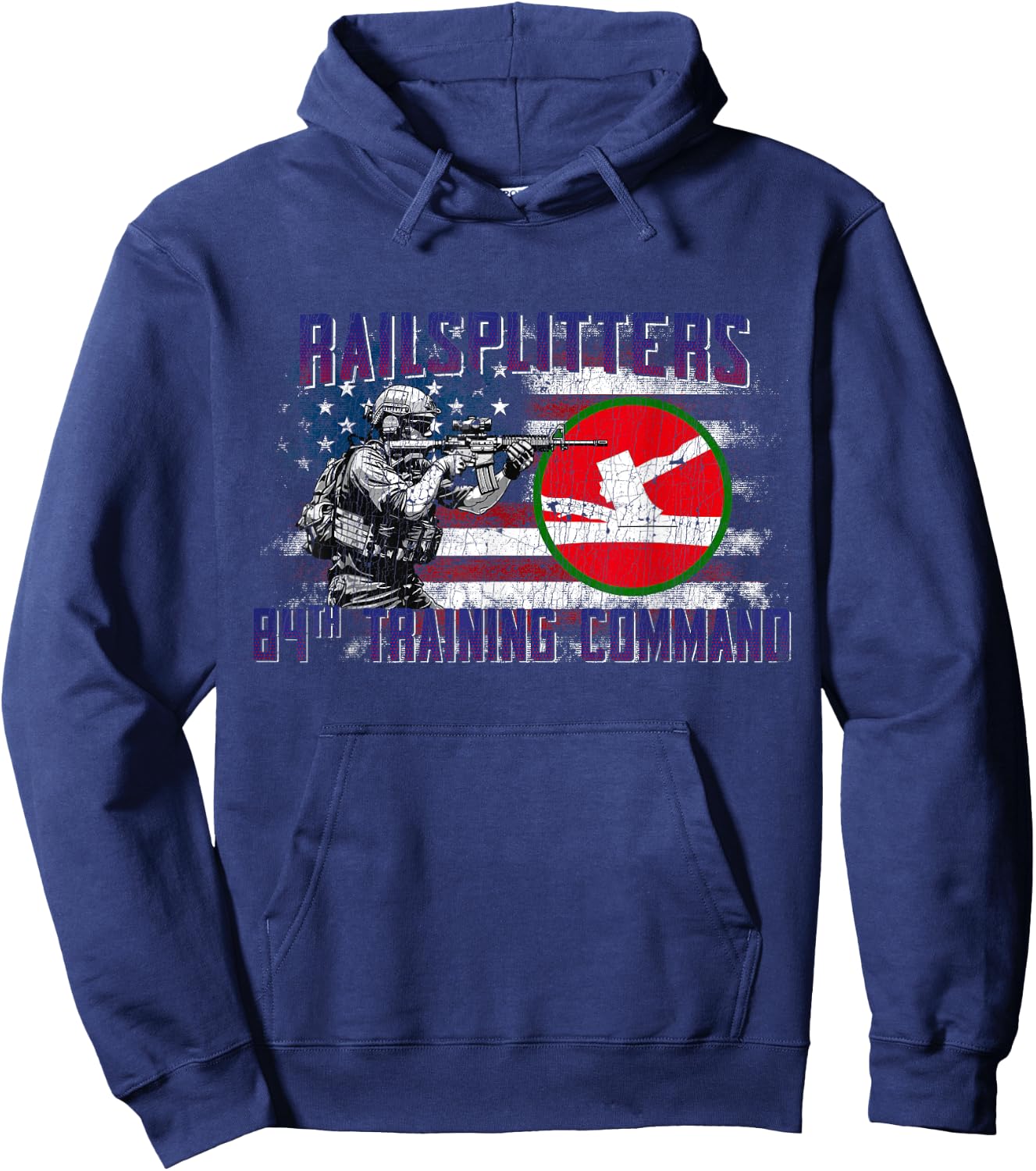 84th Infantry Division 84th ID Railsplitters Division Gifts Hoodie - Hoodie | Navy