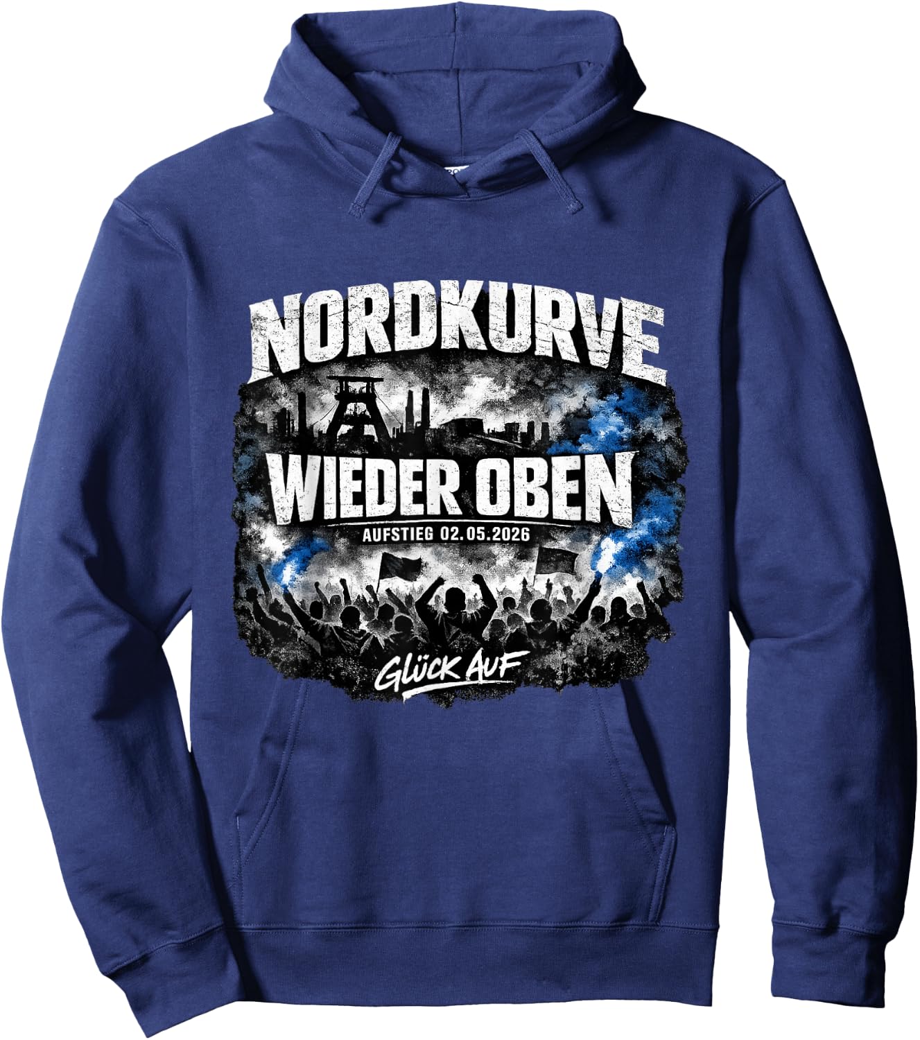 Ruhrpott Fußball Aufstieg Gelsenkirchen Fan 2026 Hoodie - Hoodie | Navy