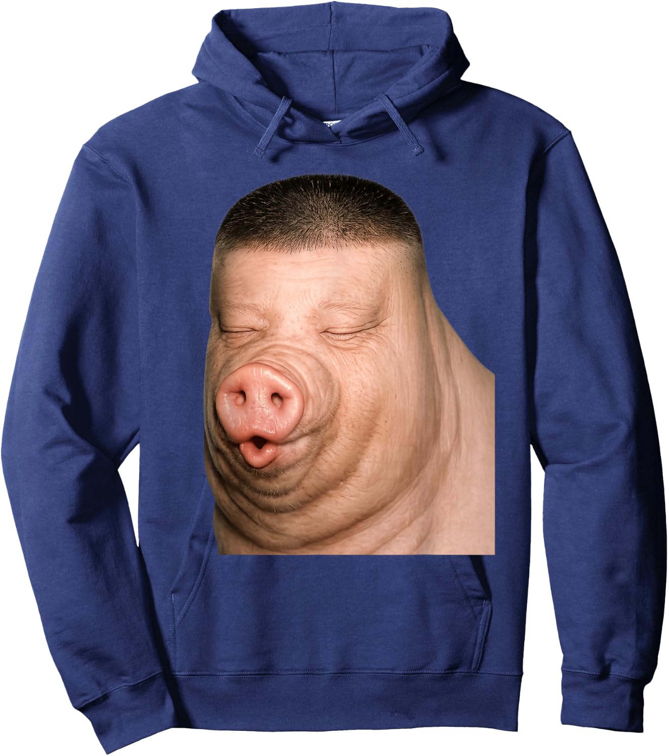 Funny Cute John Pork Dih Meme Fade Haircut Hoodie - Hoodie | Navy