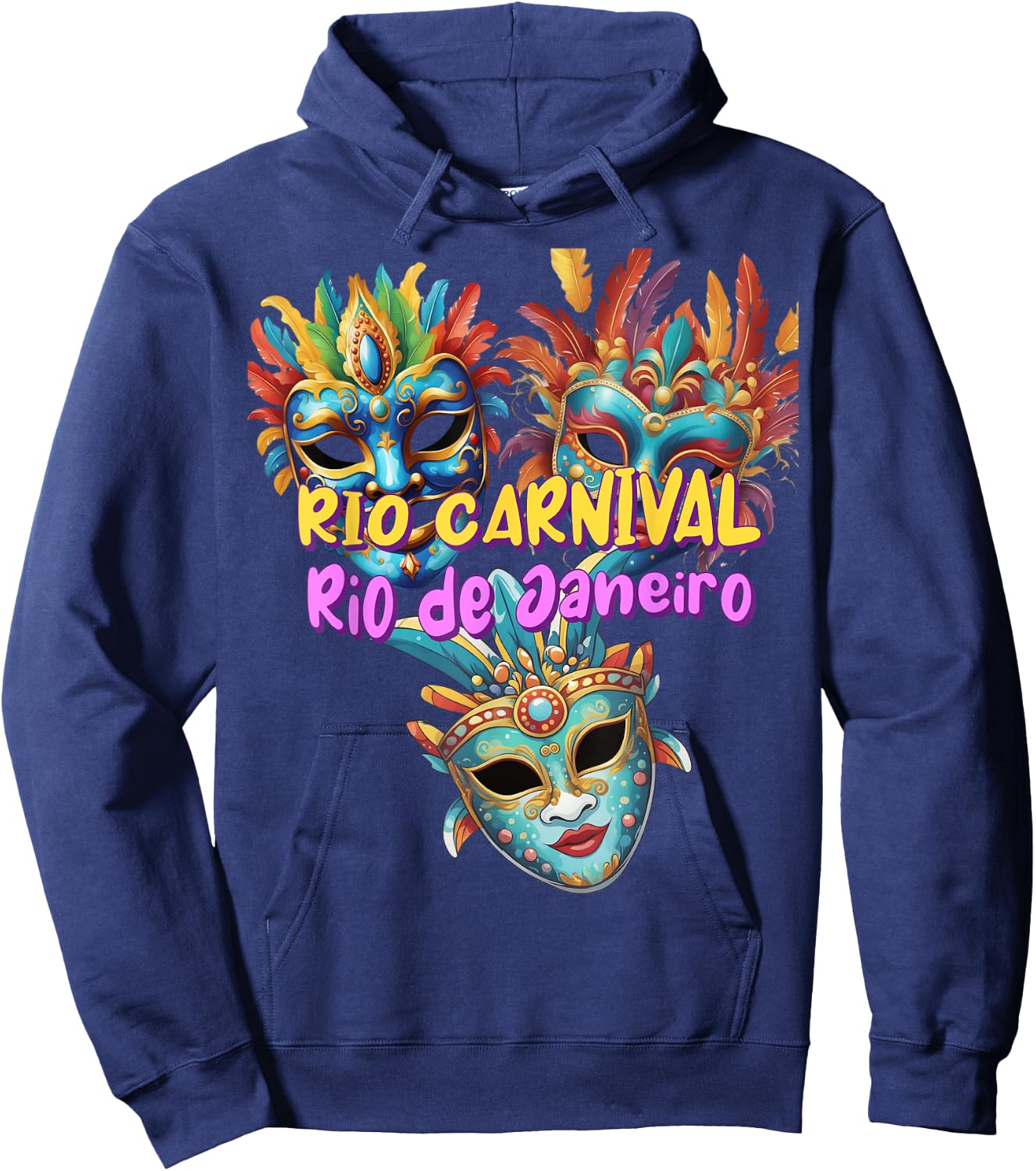 Rio Carnival Rio de Janeiro Brazil Circus Costume , black Hoodie - Hoodie | Navy