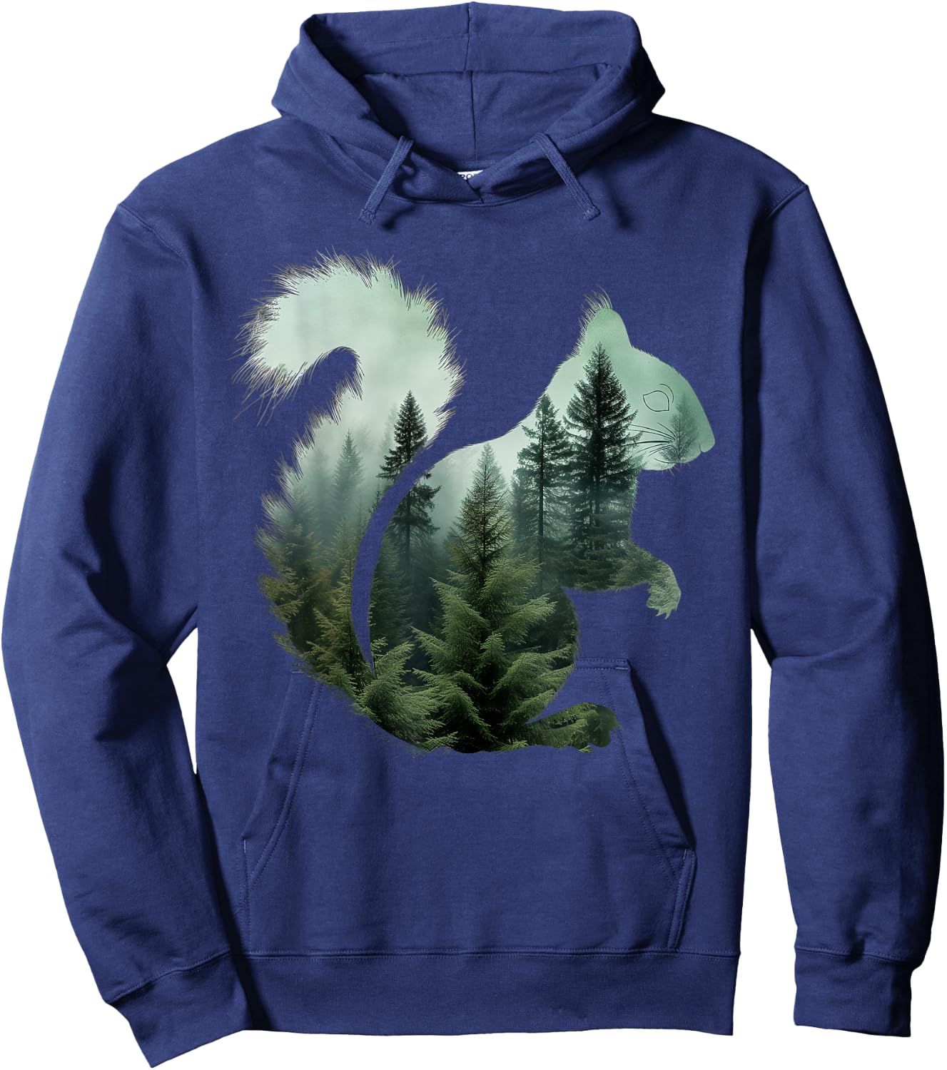 Eichhörnchen Naturliebhaber Wald Wandern Jagd Camping Jäger Hoodie - Hoodie | Navy