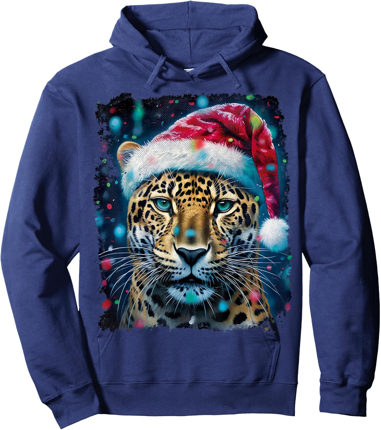 Vintage Jaguar Christmas Hoodie - Hoodie | Navy