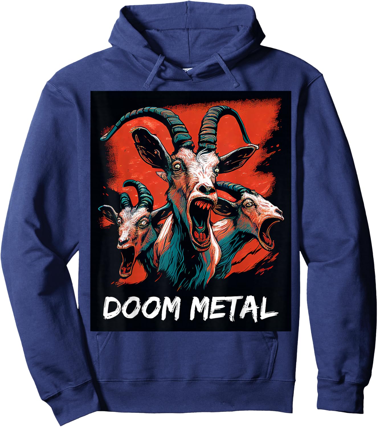 Doom Metal Heavy Metal Band Death Metal Thrash Metal Goats Hoodie - Hoodie | Navy