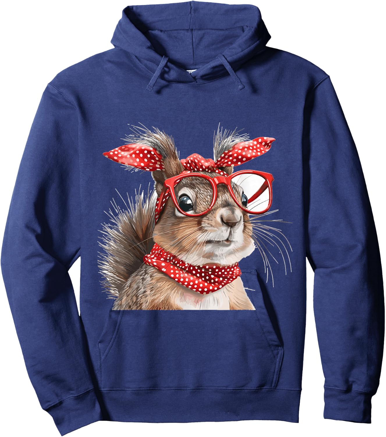 Squirrel Animal Lover Graphic Hoodie - Hoodie | Navy