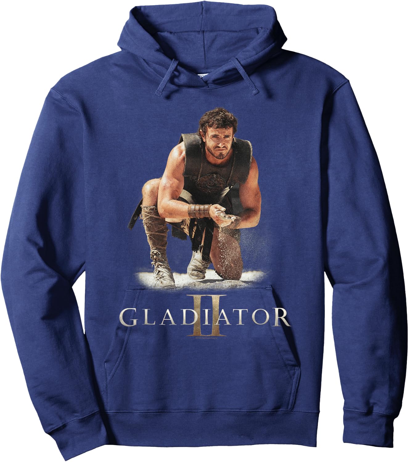 Lucius Verus Gladiator Battle - Schwarz, S - Klassisch, Einfarbig, Lizenziert und filminspiriert - -Erwachsene und Kinder Hoodie - Hoodie | Navy