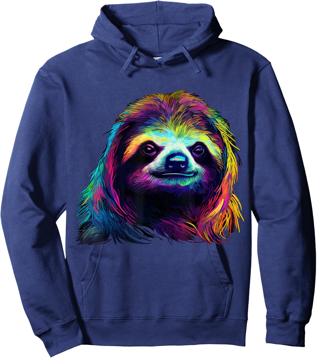 Sloth Artwork - Animal Lovers Art Animal Sloth Hoodie - Hoodie | Navy