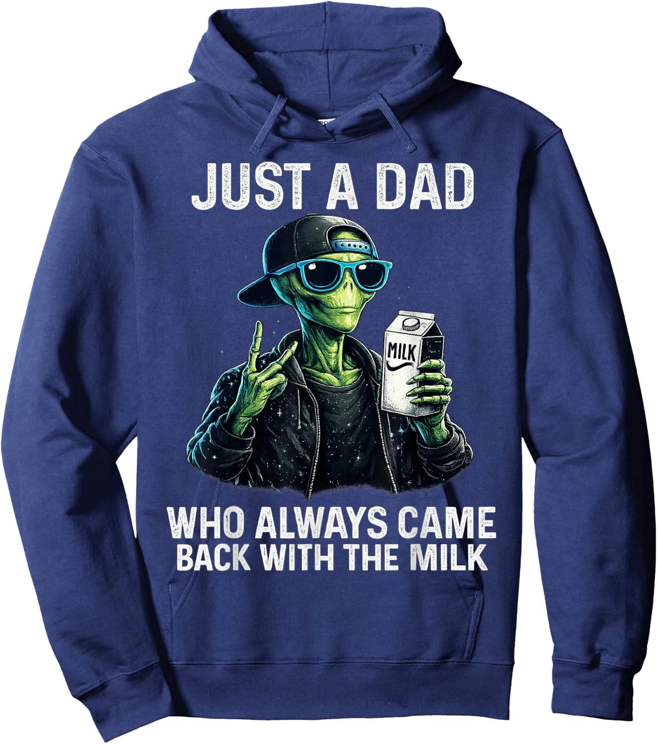 Just a Dad Who Always Came Back Shirt Funny Father's Day Dad Hoodie - Hoodie | Navy