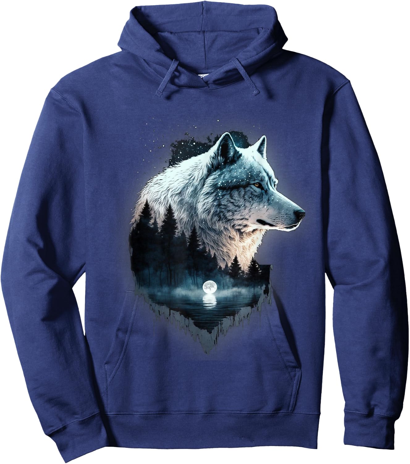 Kids Wolf Women's Wolf Girl Wolf Costume Love Wolf , black Hoodie - Hoodie | Navy