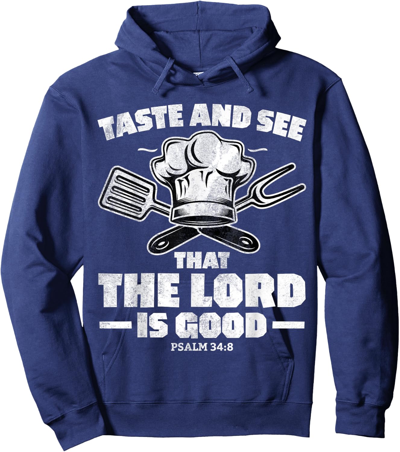Christian Women Men Taste See Lord Jesus God Good Hoodie - Hoodie | Navy