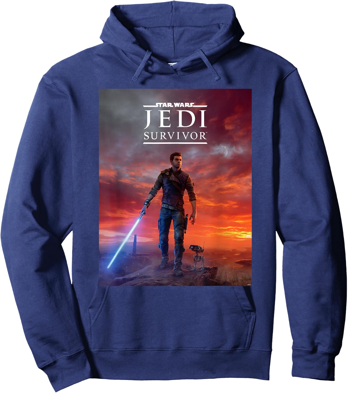 Star Wars Jedi: Survivor Cal Kestis BD-1 Game Poster Art Hoodie - Hoodie | Navy