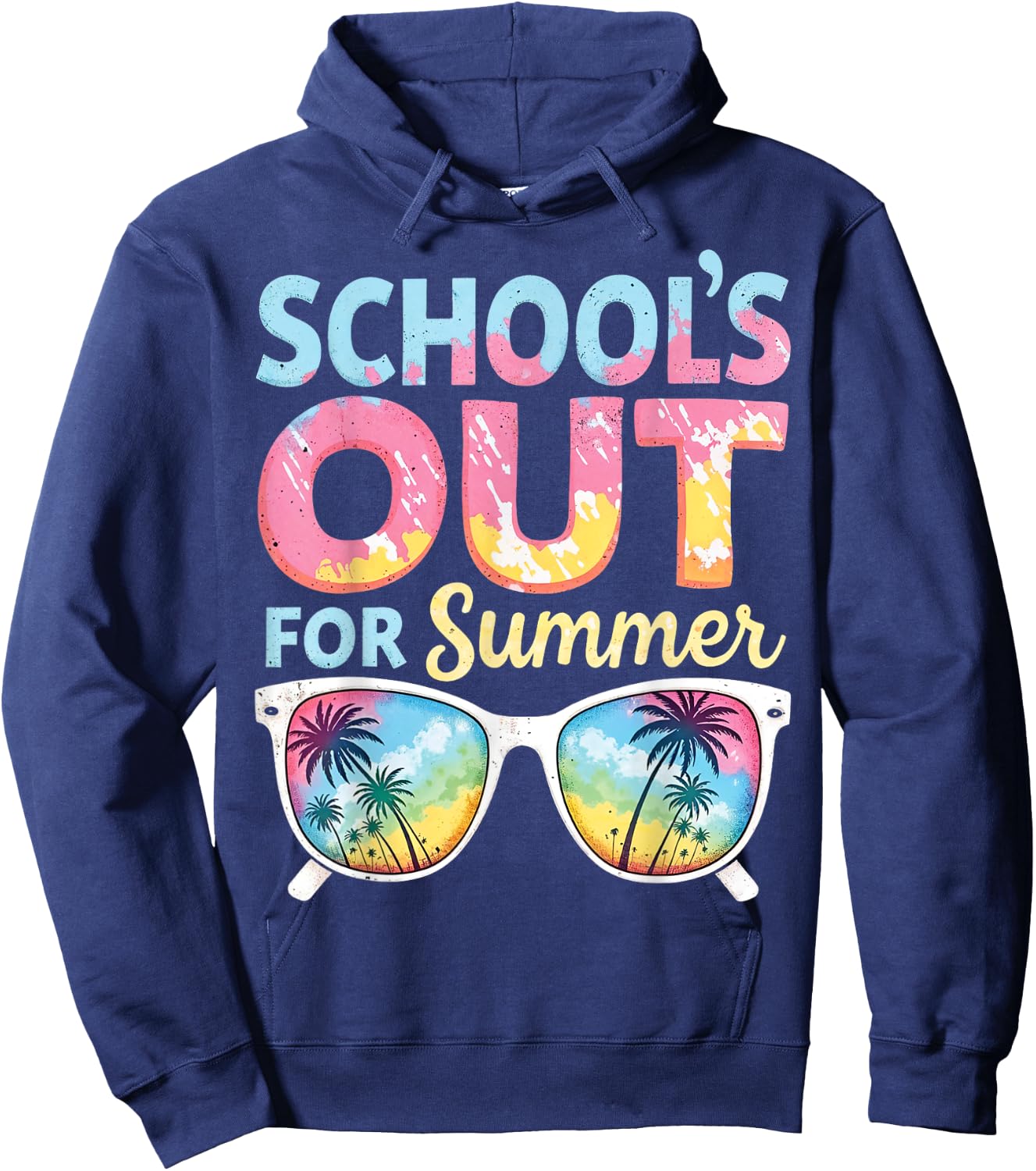 School's Out For Summer last Day Of School Vacation Girls Hoodie - Hoodie | Navy