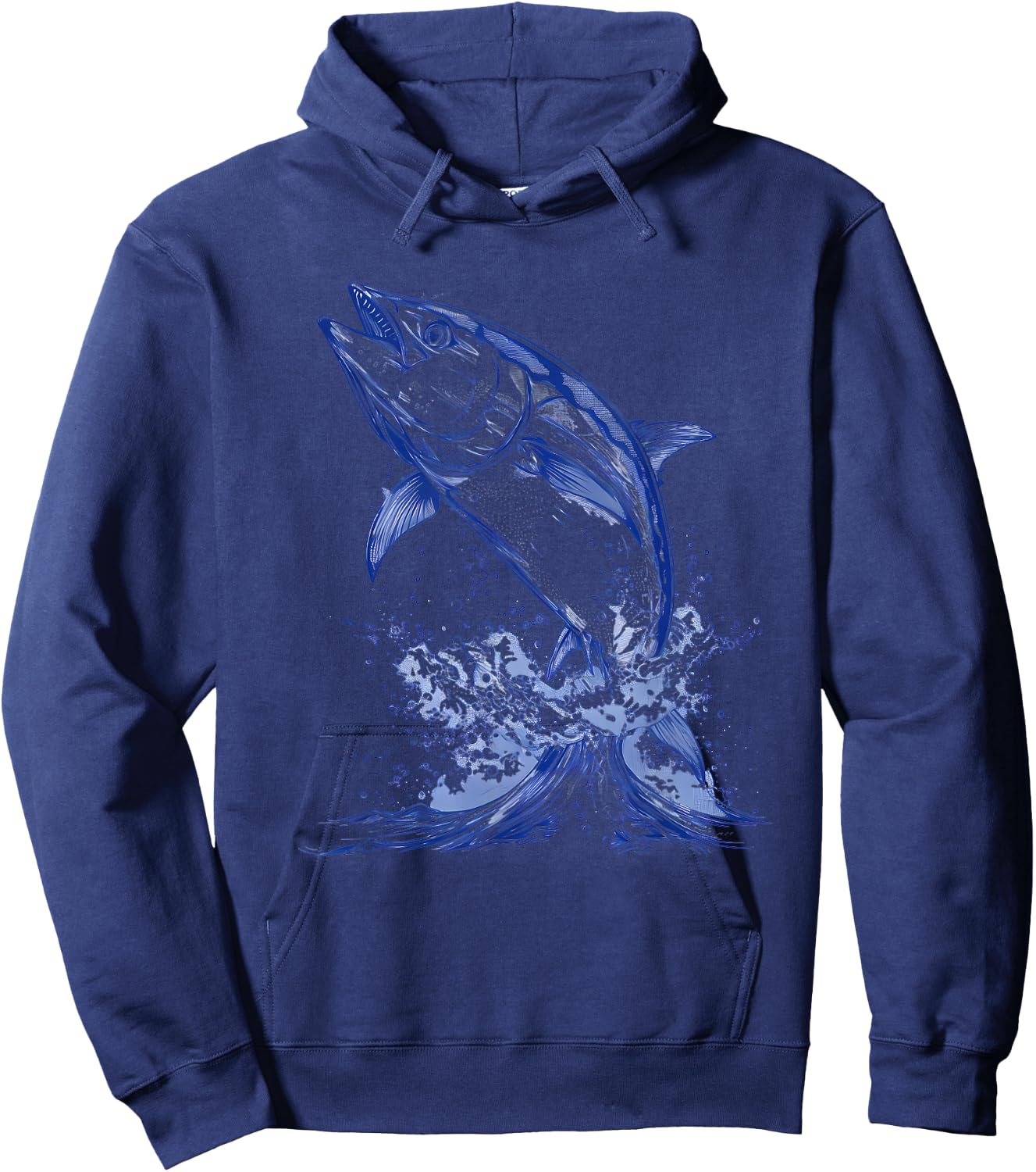 Bluefin Tuna Ocean Sea Tuna Motif Artwork Sea Ocean Animal Hoodie - Hoodie | Navy