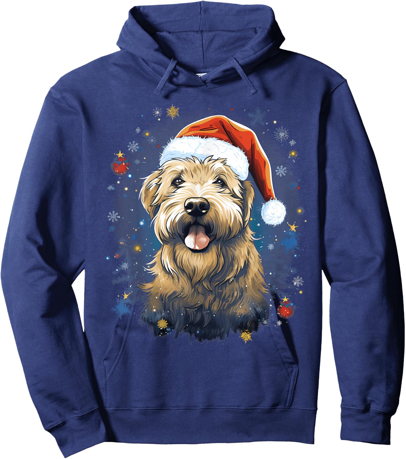 Xmas Soft-Coated Wheaten Terrier Dog Christmas Men Women Kids Hoodie - Hoodie | Navy