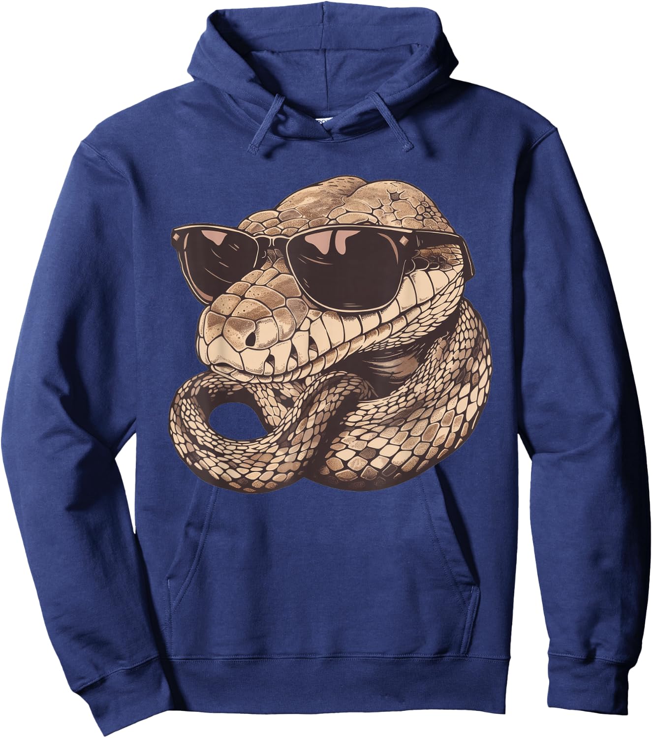 Boa Constrictor With Sunglasses Hoodie - Hoodie | Navy