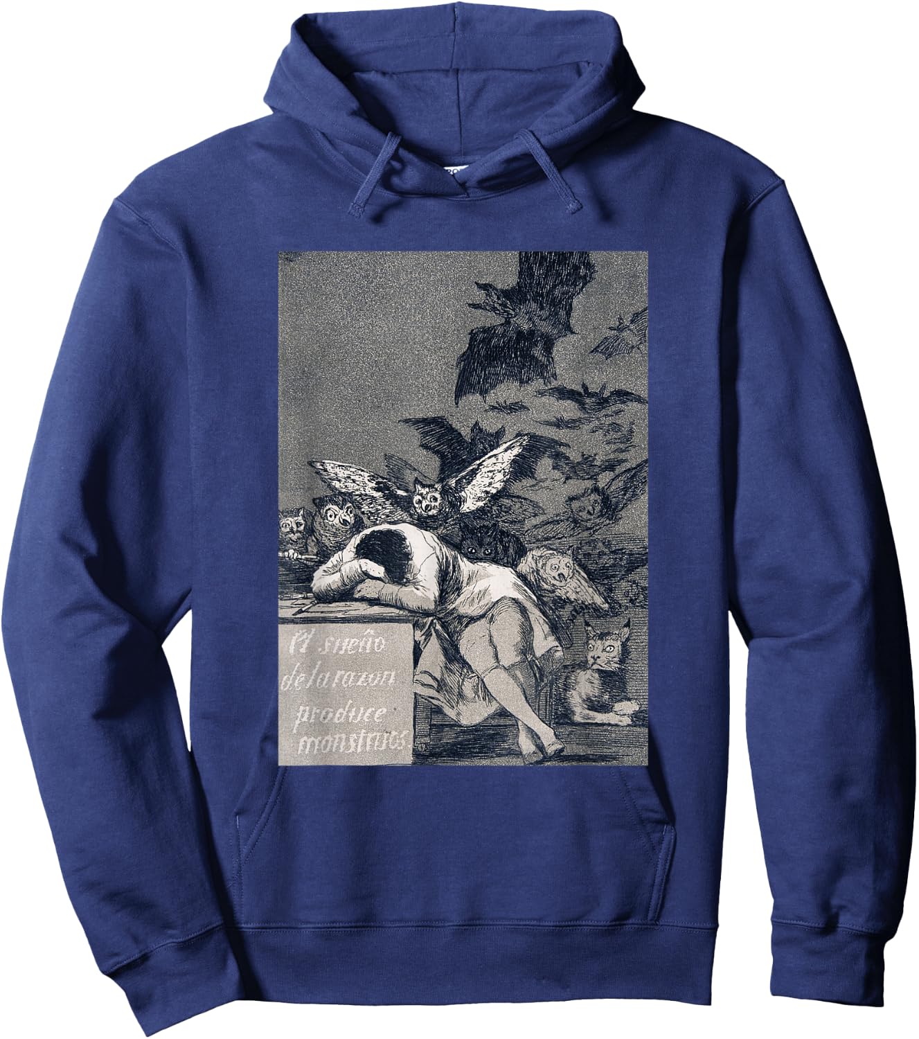 Francisco Goya - Der Schlaf der Vernunft bringt Monster hervor Hoodie - Hoodie | Navy