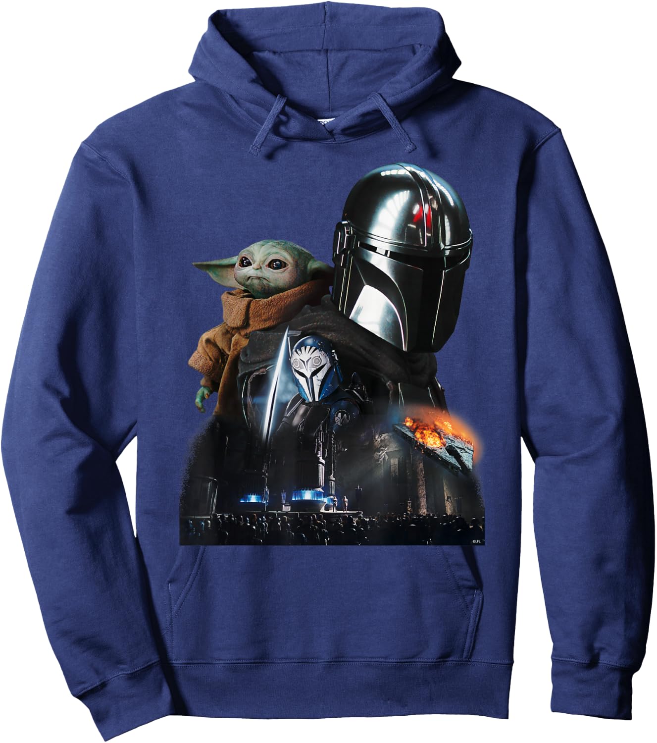 Star Wars The Mandalorian Season 3 The Return to Mandalore , black Hoodie - Hoodie | Navy