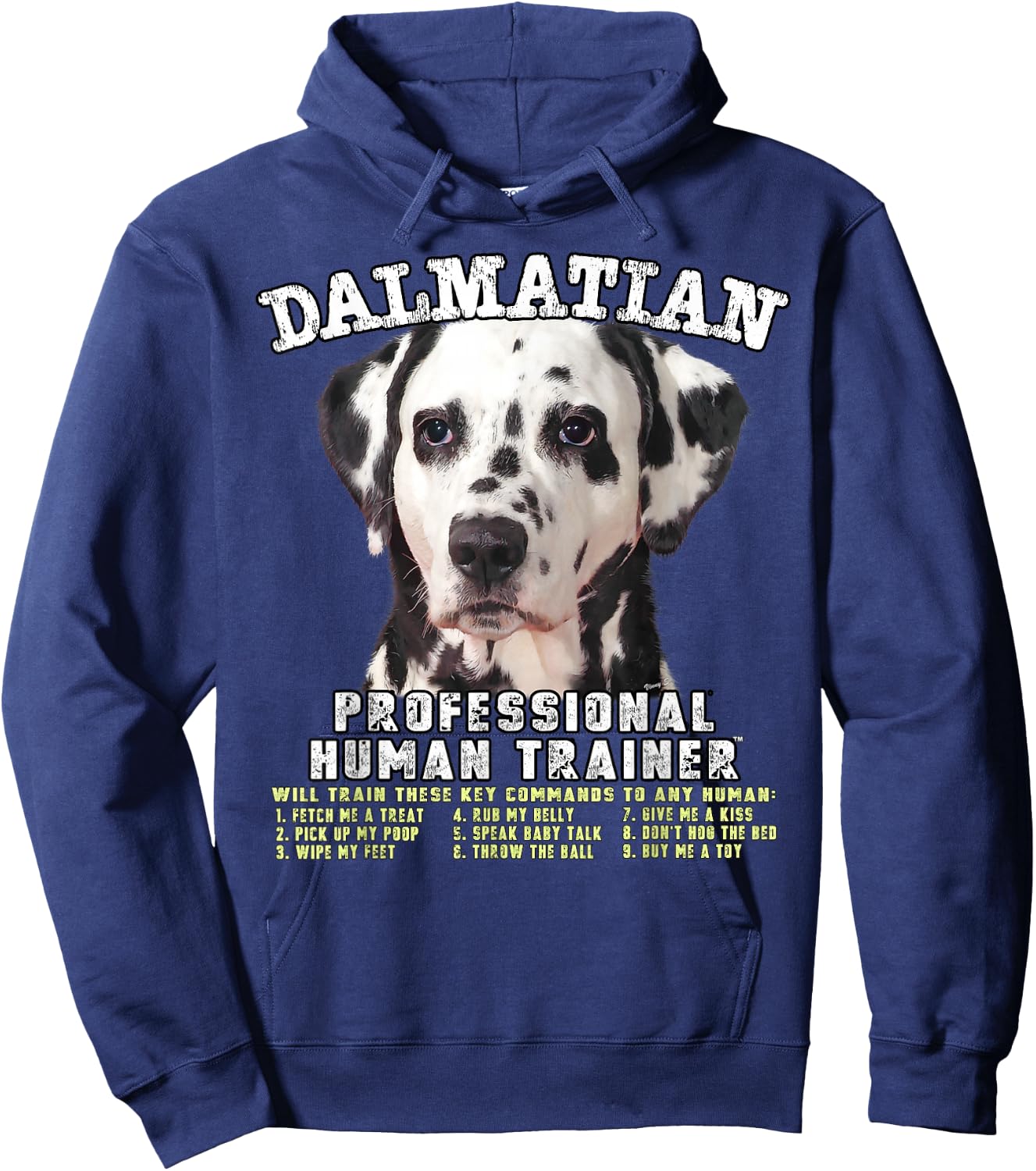 Dalmatian Professional Human Trainer Hoodie - Hoodie | Navy