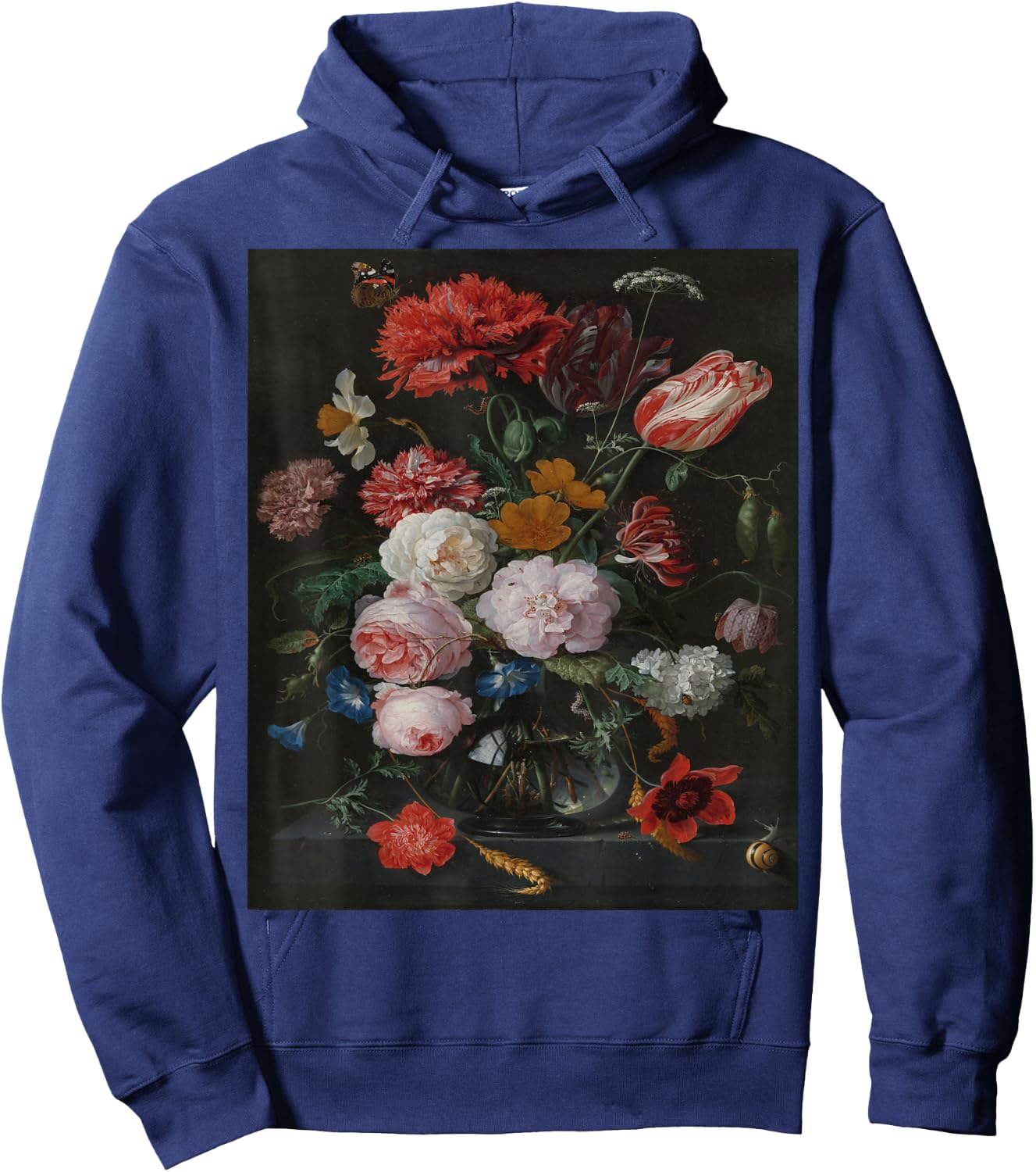 Still Life Art - Flowers in a Vase Hoodie - Hoodie | Navy