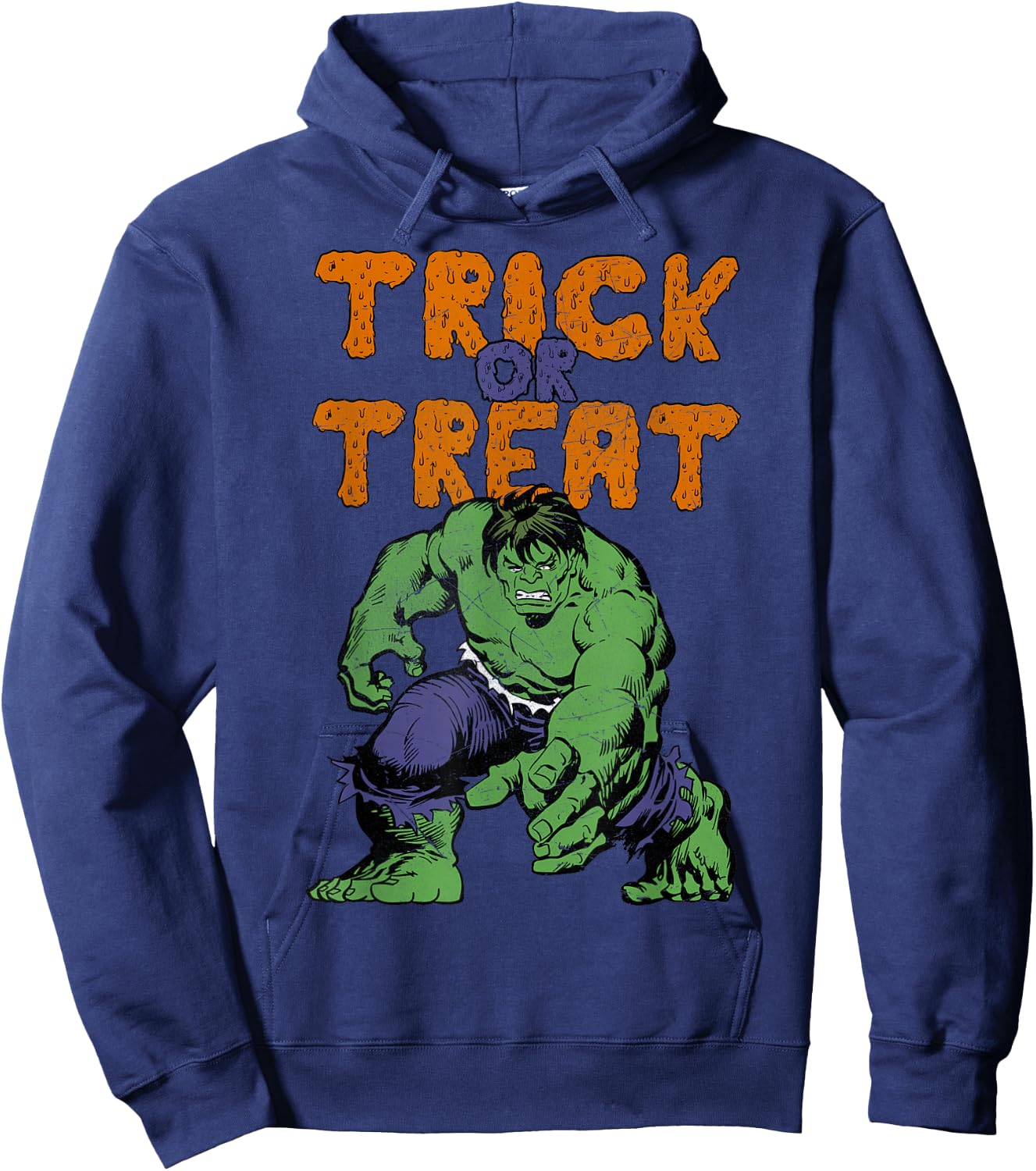 Marvel Avengers The Hulk Trick Or Treat Halloween Hoodie - Hoodie | Navy