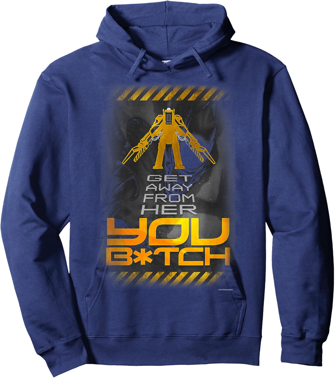 P-5000 Powered Work Loader Get Away From Her Logo Hoodie - Hoodie | Navy