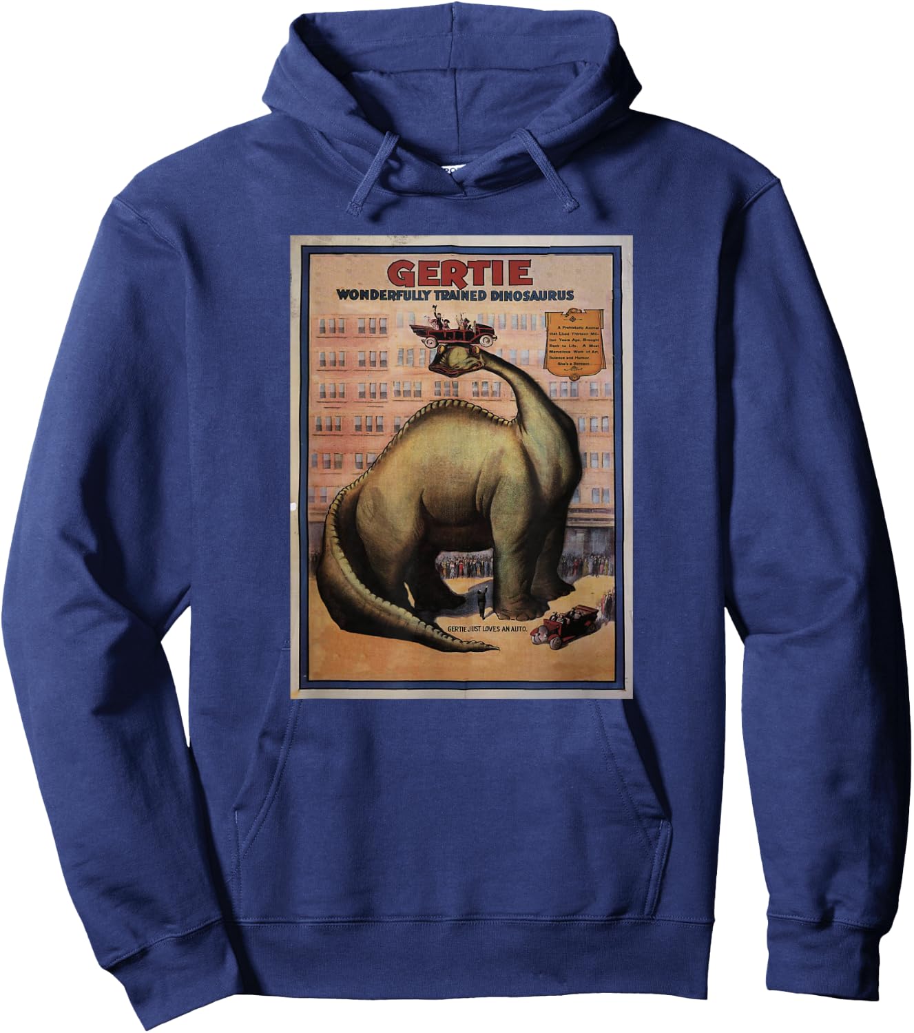 Gertie the Dinosaur Hoodie - Hoodie | Navy