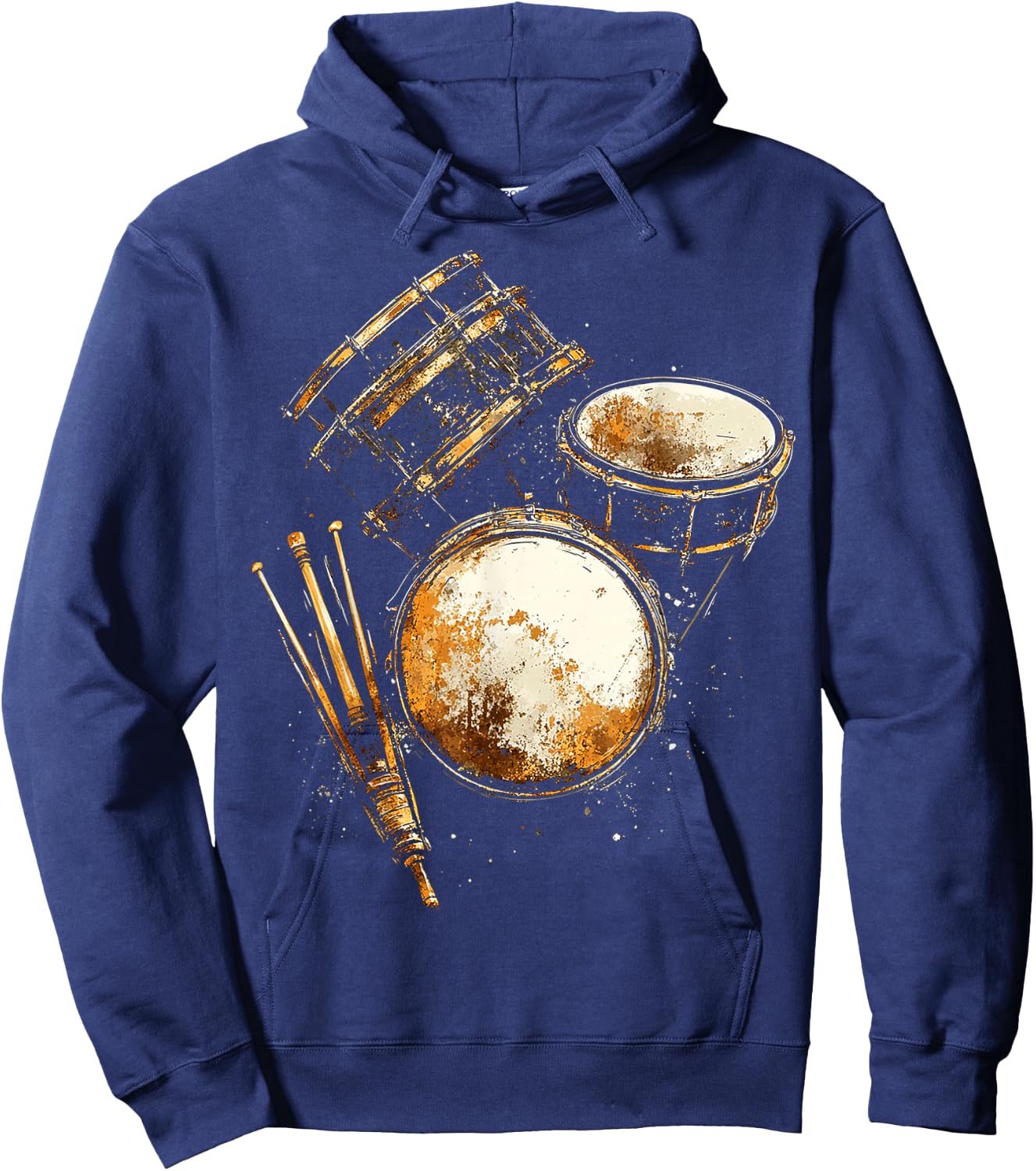 Percussion Music Instrument Graphic Artwork Percussion Hoodie - Hoodie | Navy