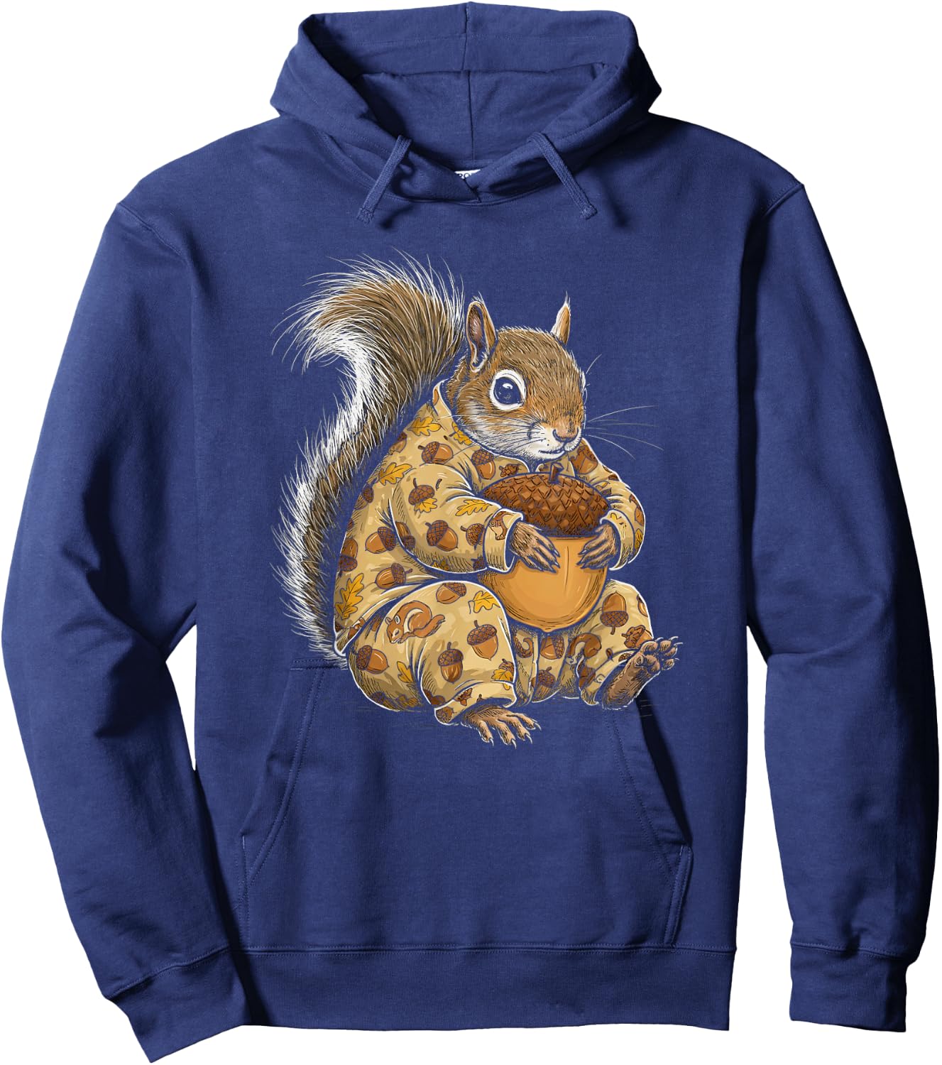 Funny Sleepy Squirrel Pajama Women Men Kids Boys And Girls Hoodie - Hoodie | Navy