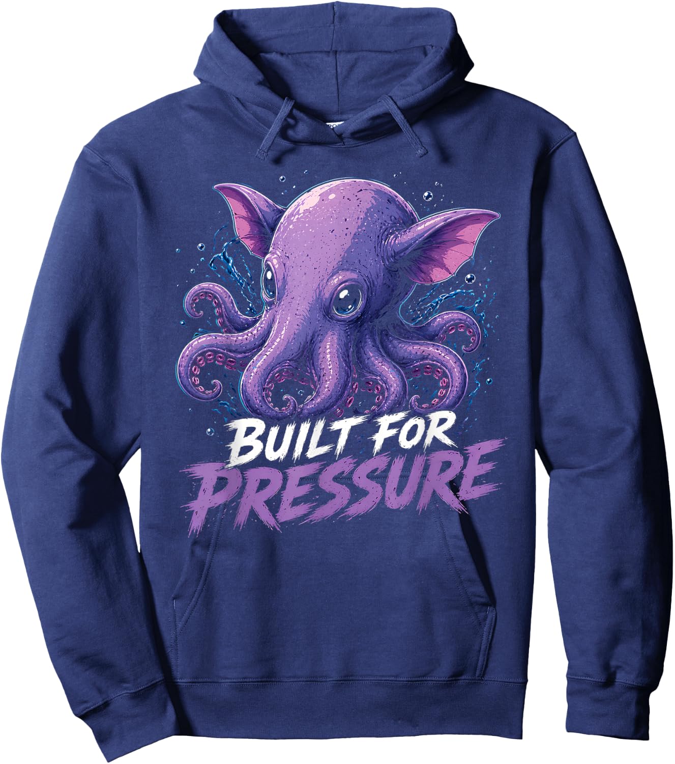 Built for Pressure Dumbo Octopus Deep Sea Graphic Hoodie - Hoodie | Navy