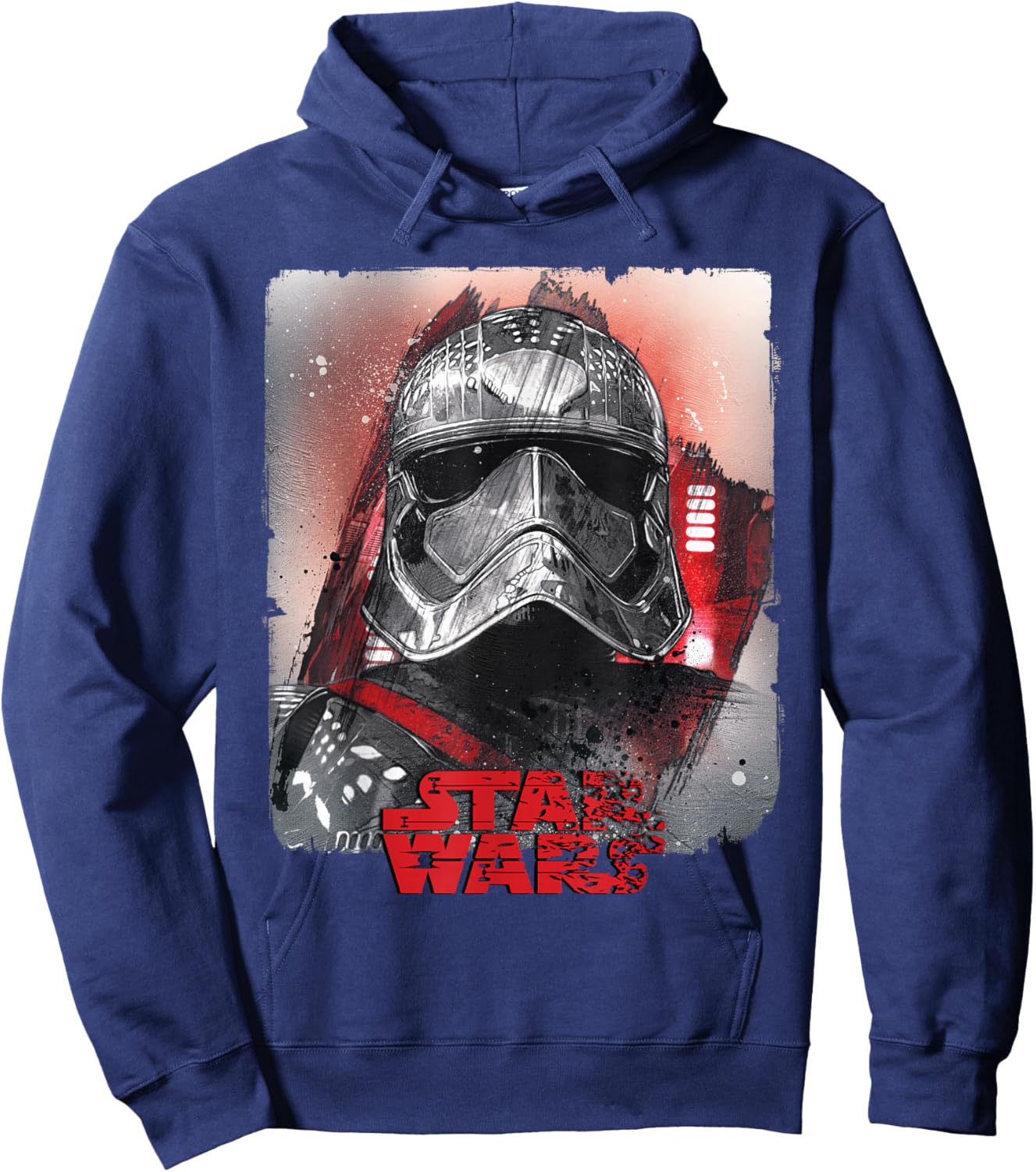 Star Wars Last Jedi Captain Phasma Distress Graphic Hoodie - Hoodie | Navy
