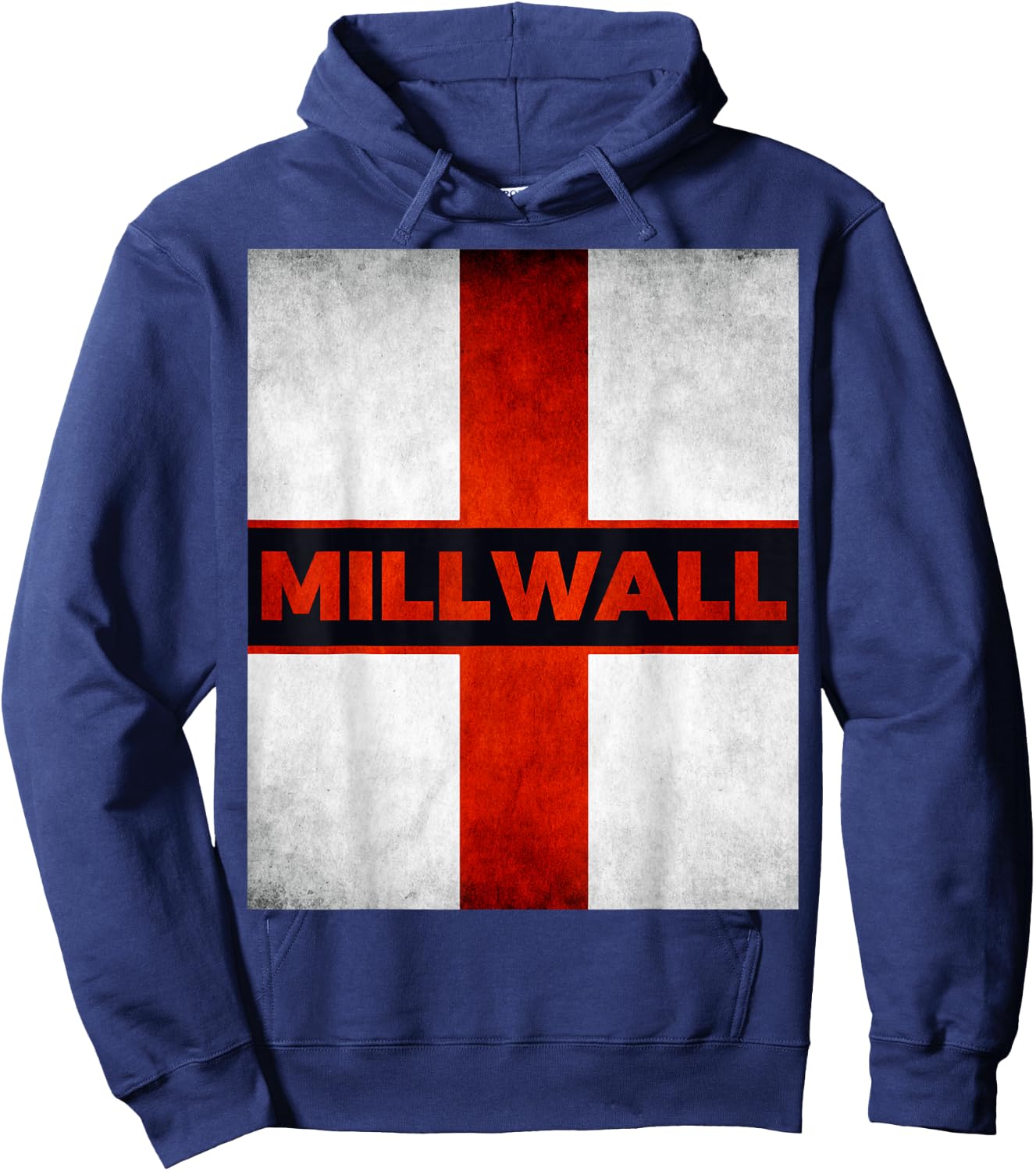 Millwall England Englische Flagge Vintage Hoodie - Hoodie | Navy