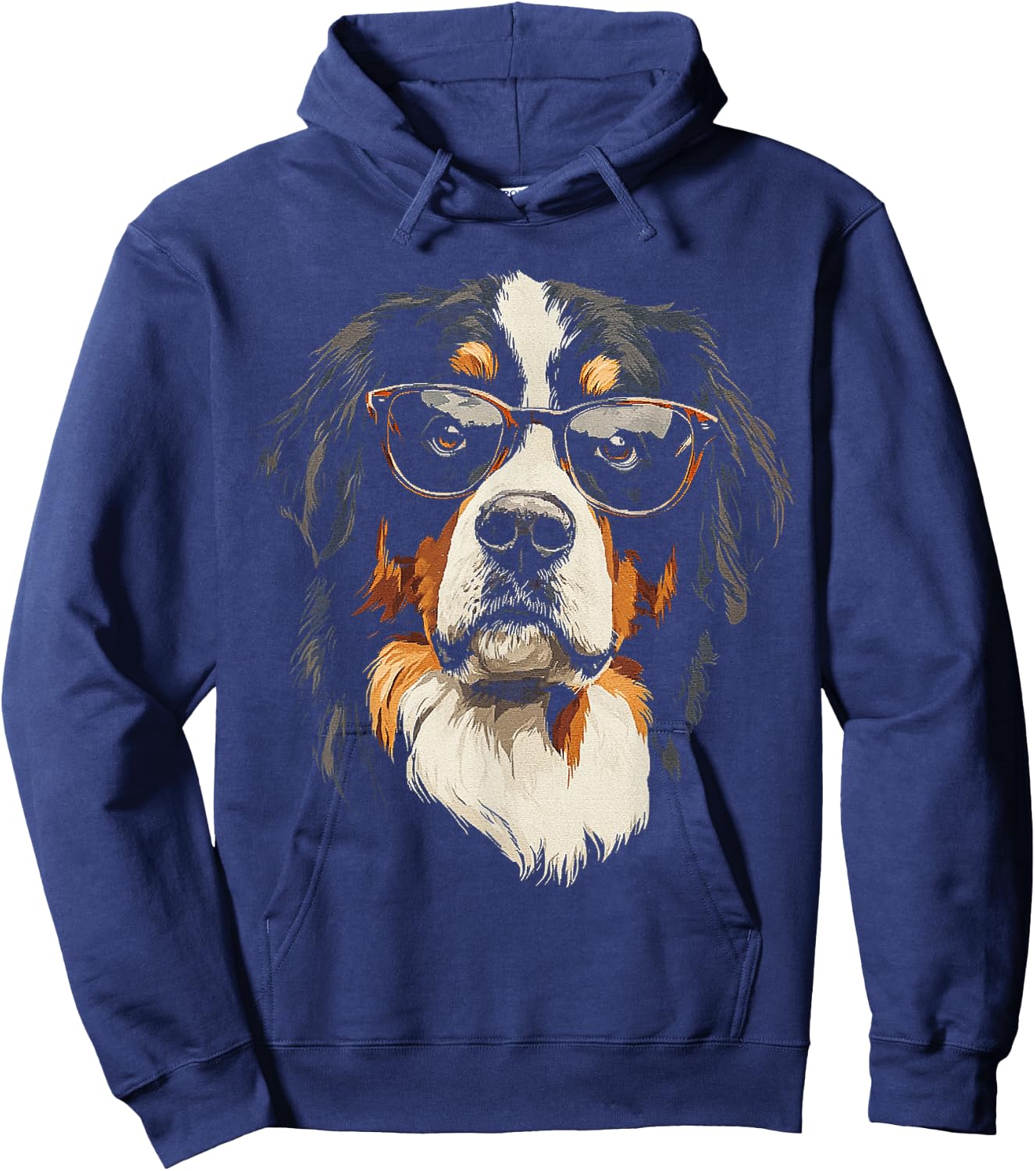 Bernese Mountain Dog Dog Graphic Pet Bernese Mountain Dog Hoodie - Hoodie | Navy