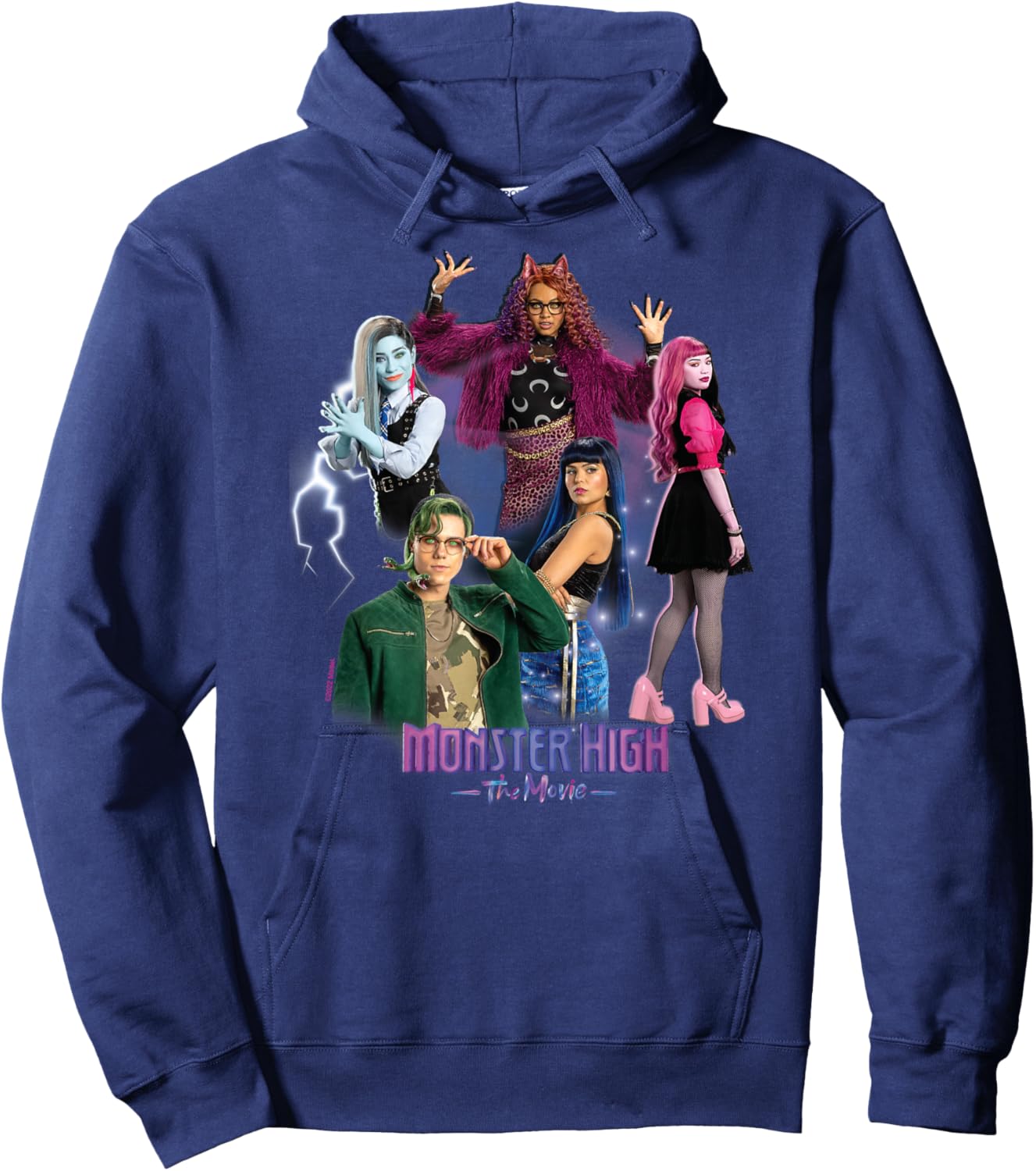Monster High - MH Logo and Group , black Hoodie - Hoodie | Navy