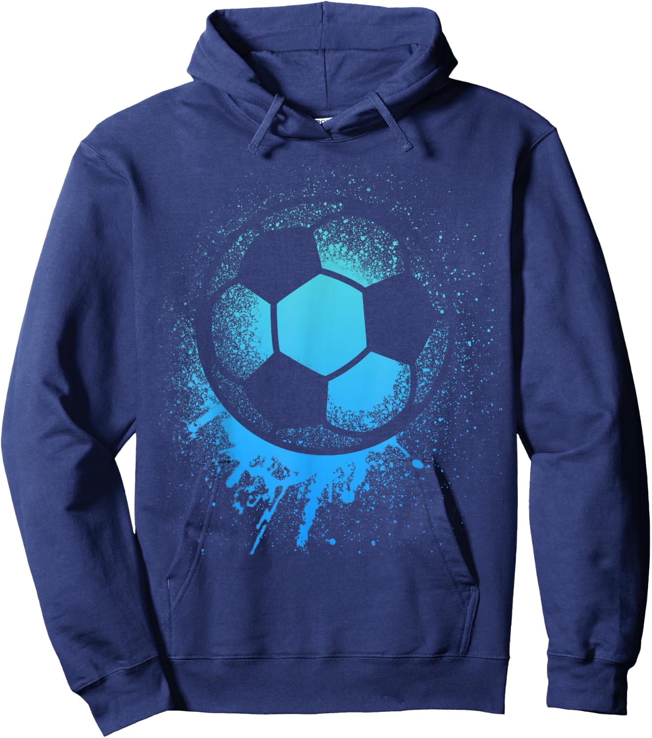 Soccer Player Sports Boys Men Soccer ball for kid Hoodie - Hoodie | Navy