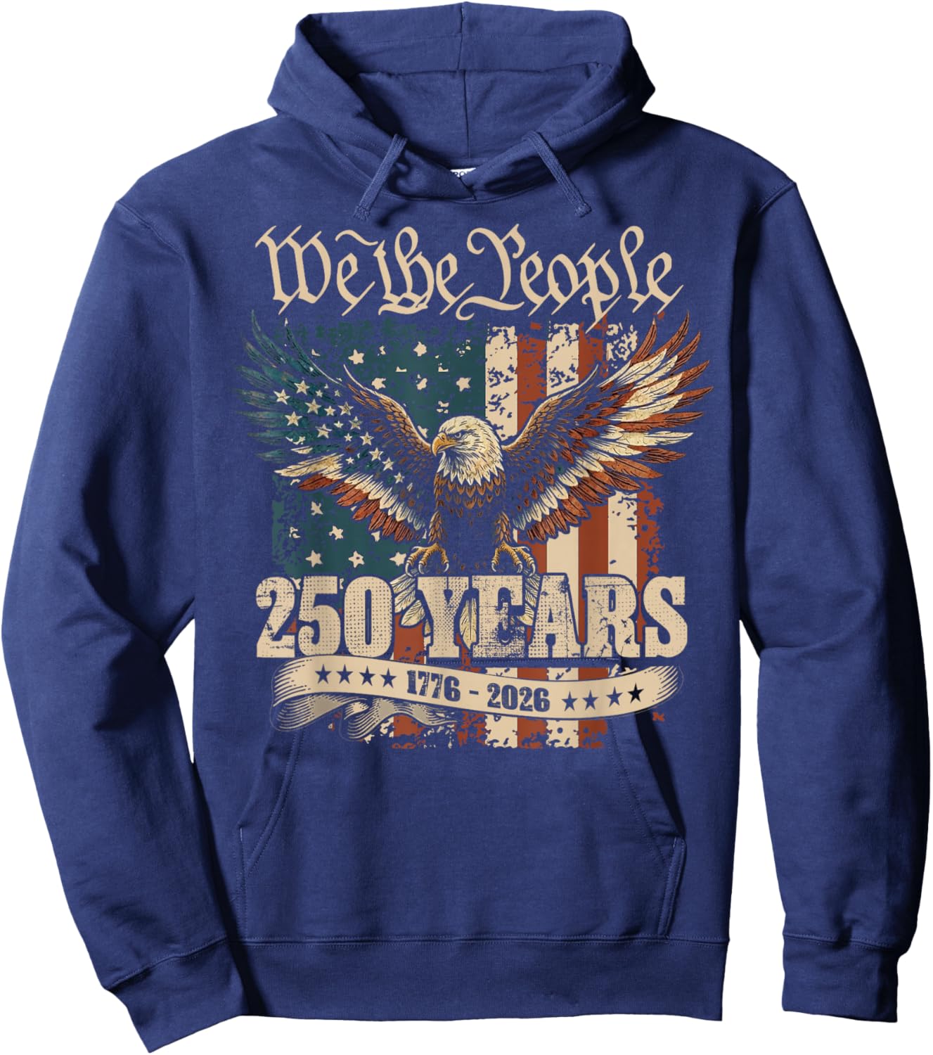 America USA 250 Years Birthday 250th Anniversary 4th of July Hoodie - Hoodie | Navy