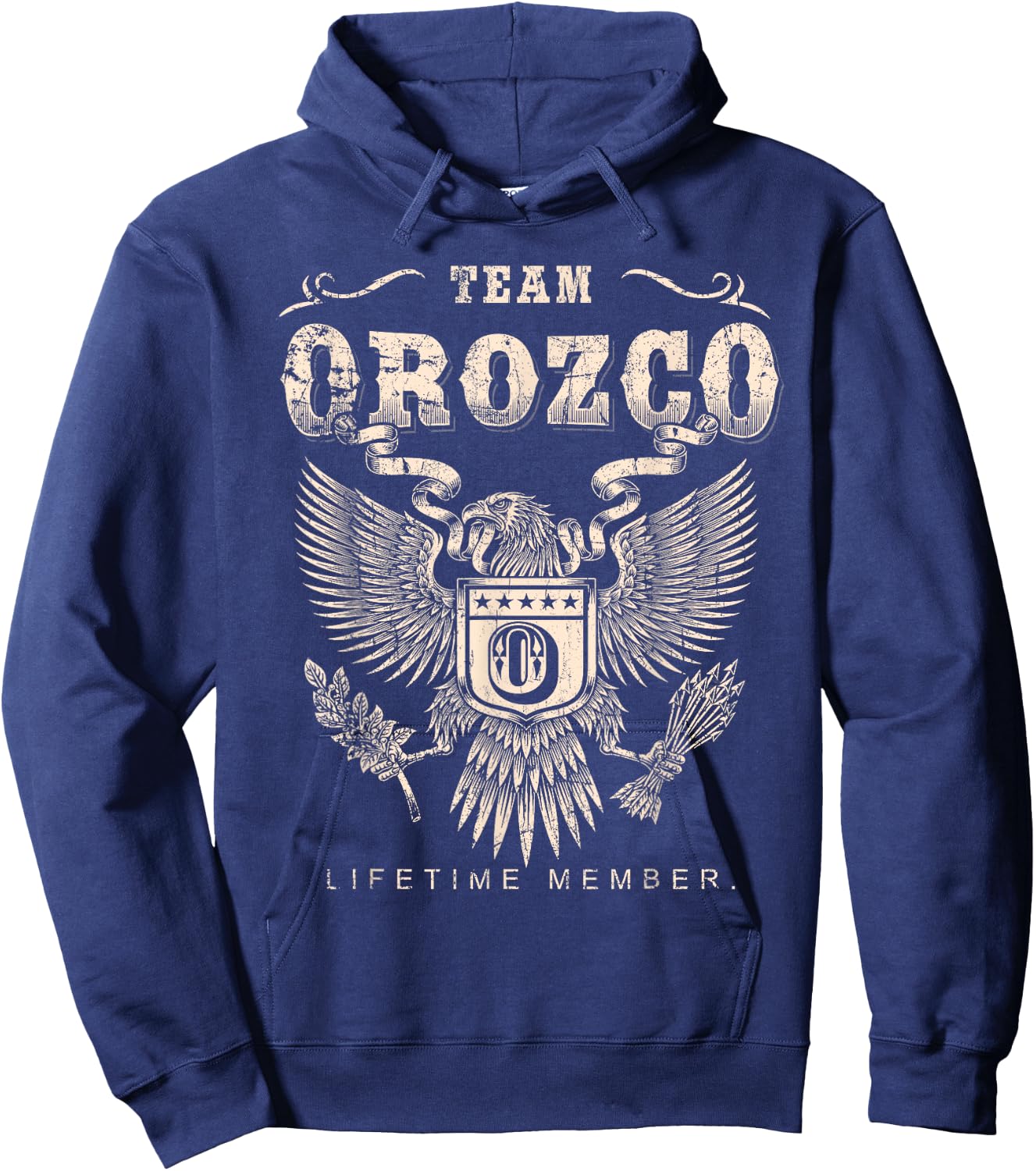 Team Orozco Family Name Lifetime Member Hoodie - Hoodie | Navy