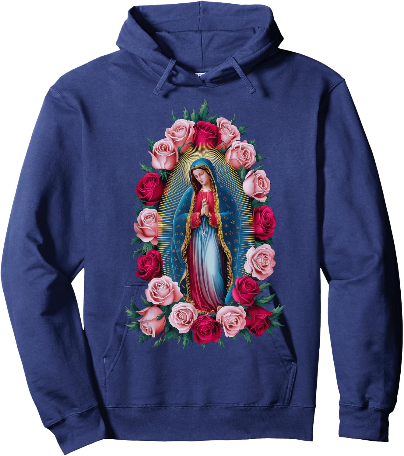 Our Lady Virgin Mary Guadalupe Christian Catholic Hoodie - Hoodie | Navy