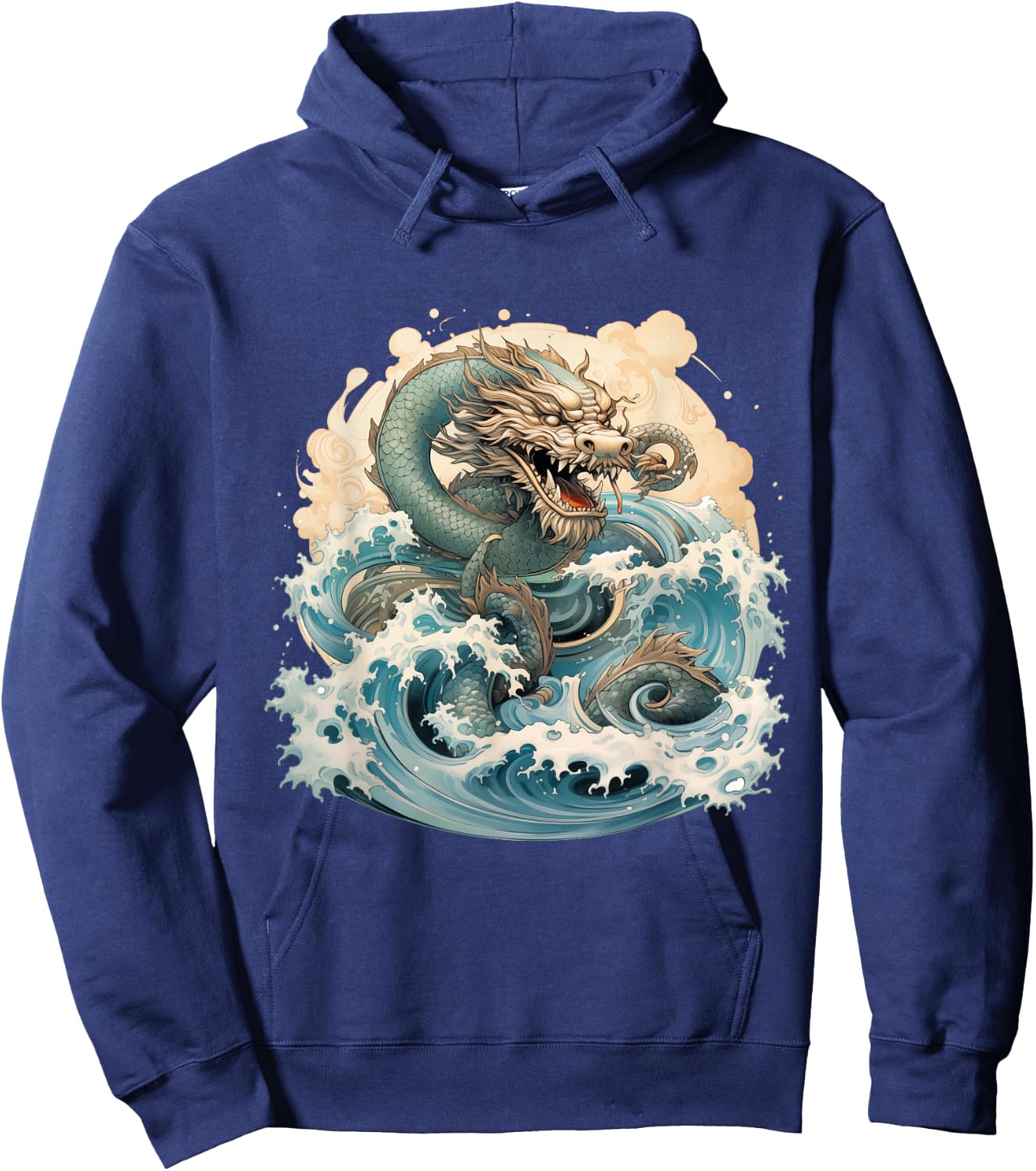 Astrological Dancing Lunar Water Dragon Hoodie - Hoodie | Navy