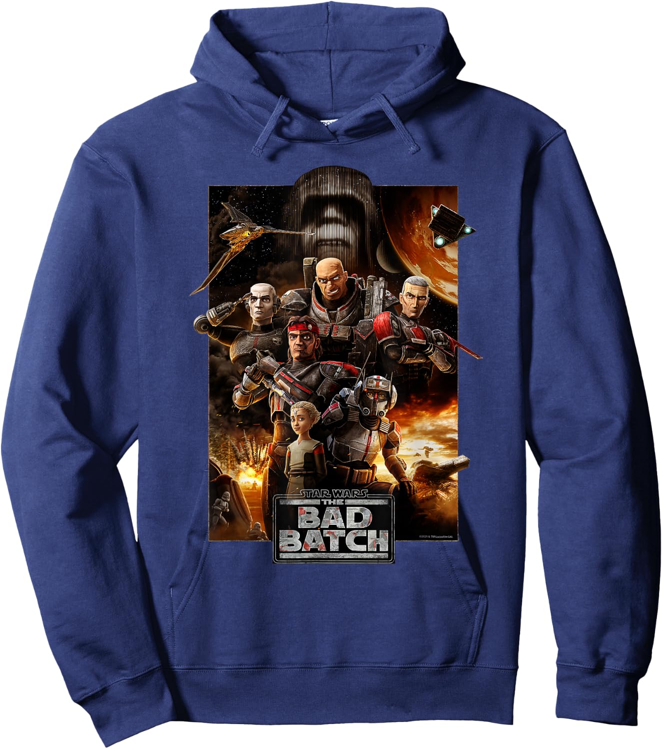 Star Wars The Bad Batch Series Poster Hoodie - Hoodie | Navy