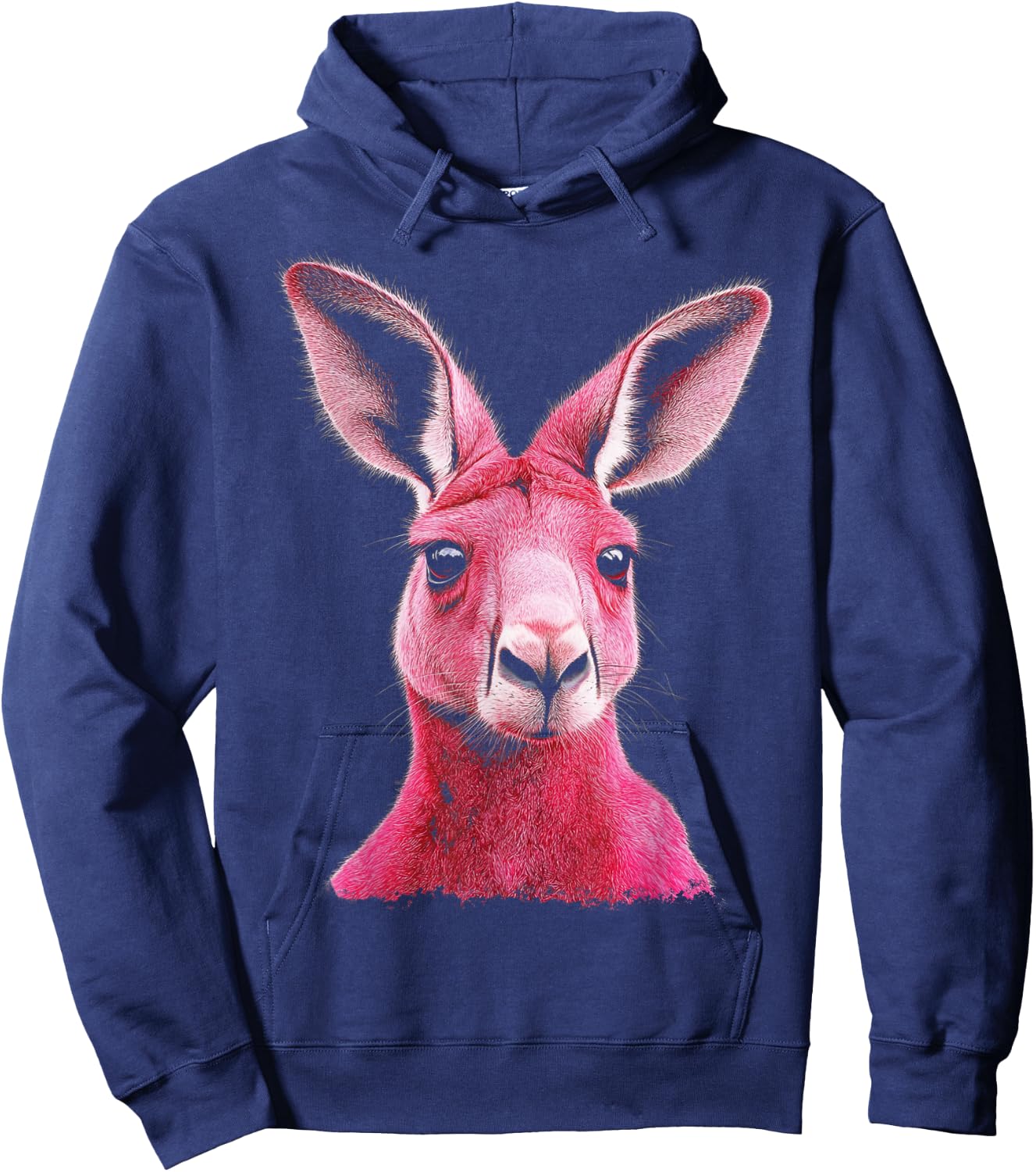 Kangaroo Pink Hoodie - Hoodie | Navy