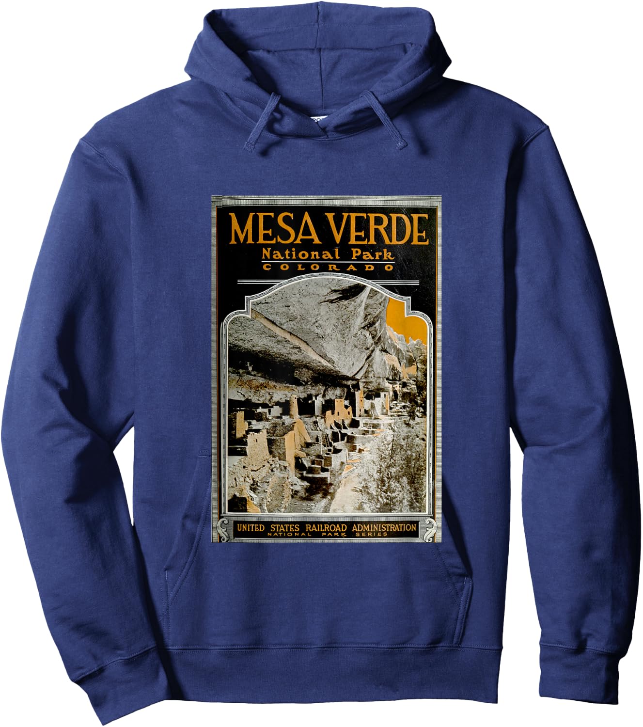 Mesa Verde National Park T Shirt Hoodie - Hoodie | Navy