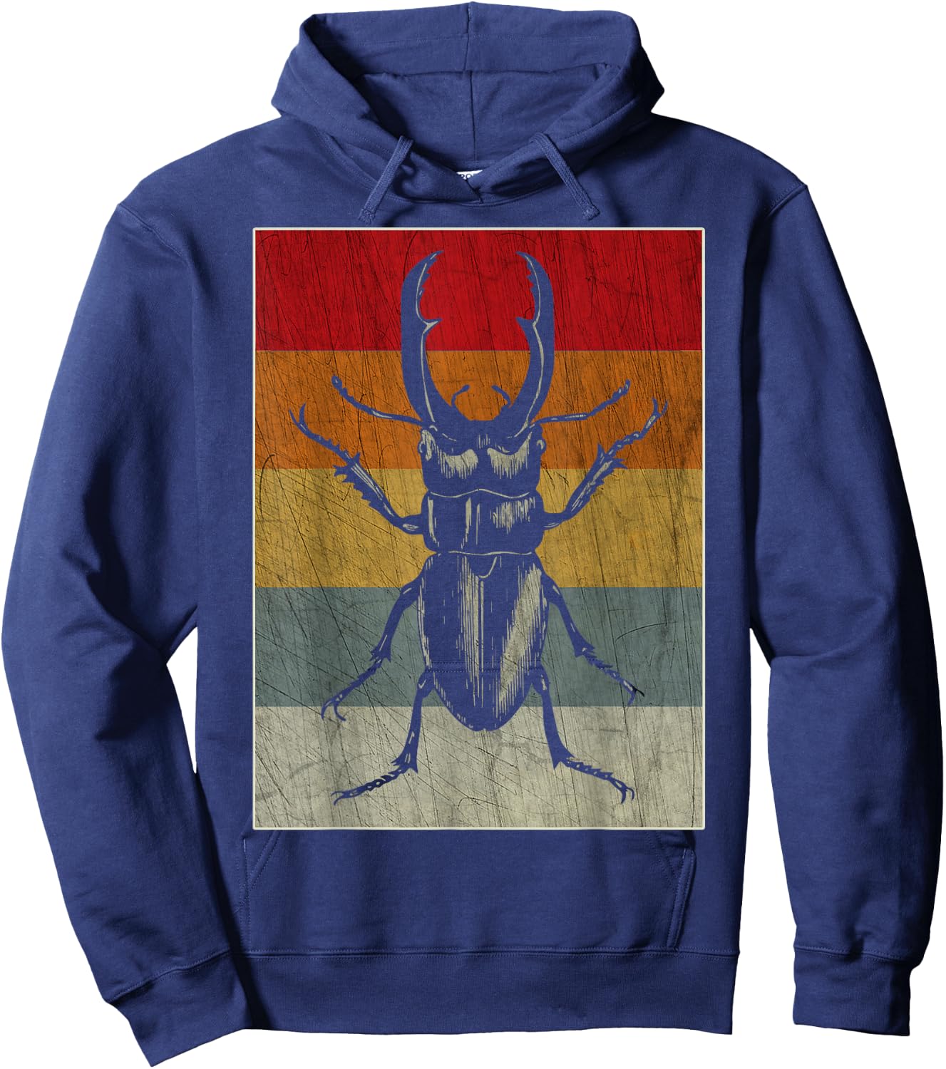Retro Bug Insect T Shirt - Cool Vintage Style Gift Hoodie - Hoodie | Navy