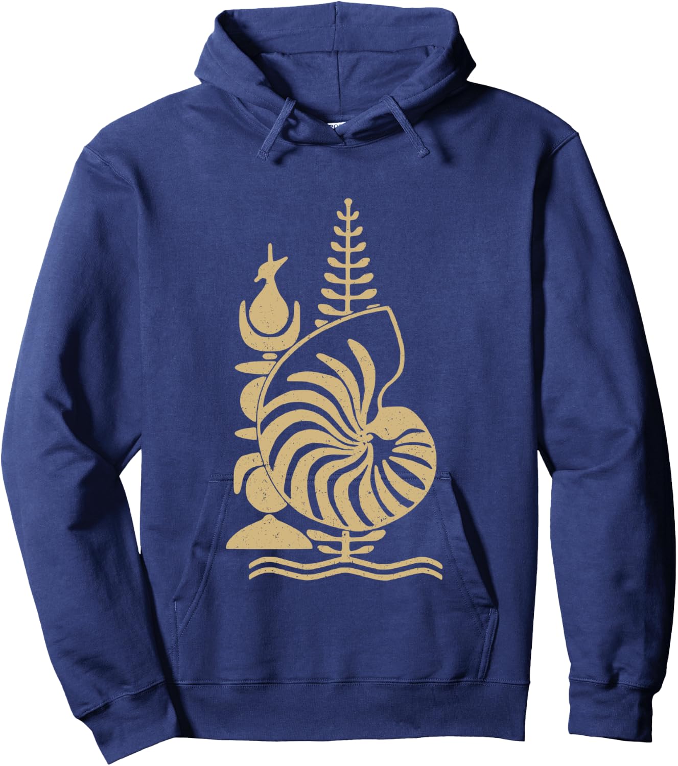 Drapeau du symbole de la Calédonie Manche Longue Hoodie - Hoodie | Navy