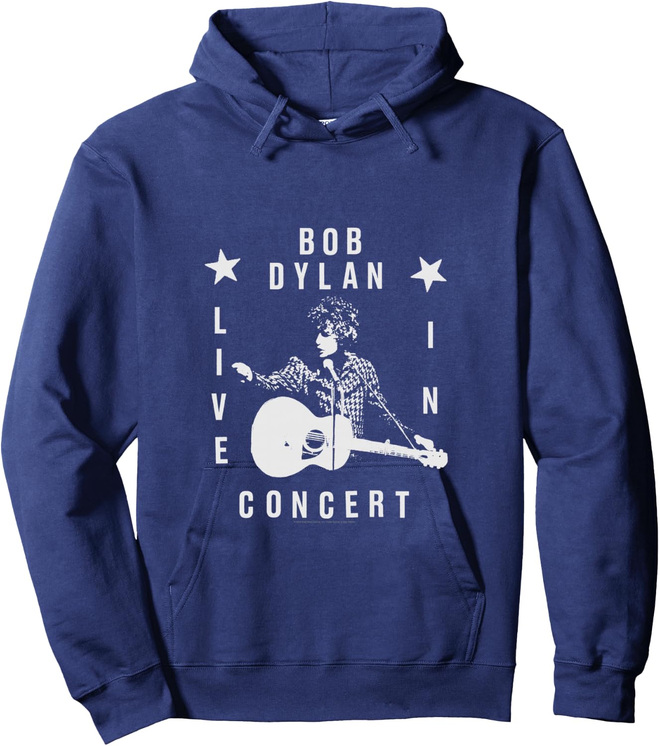 Bob Dylan Live In Concert , Black, S Hoodie - Hoodie | Navy