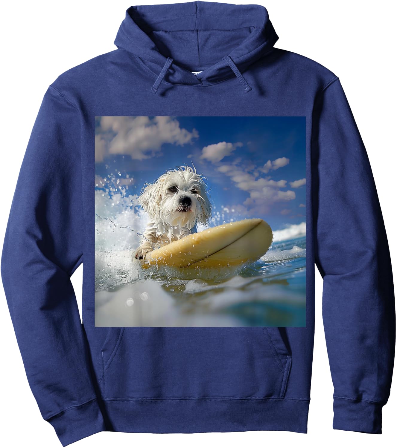 Cotton de Tulear Dog - Cotton de Tulear , Black, S Hoodie - Hoodie | Navy