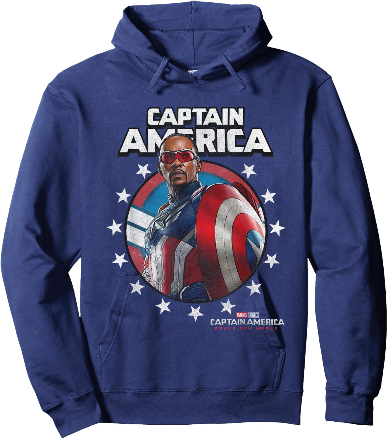 Marvel Captain America: Brave New World Star Spangled Sam Hoodie - Hoodie | Navy
